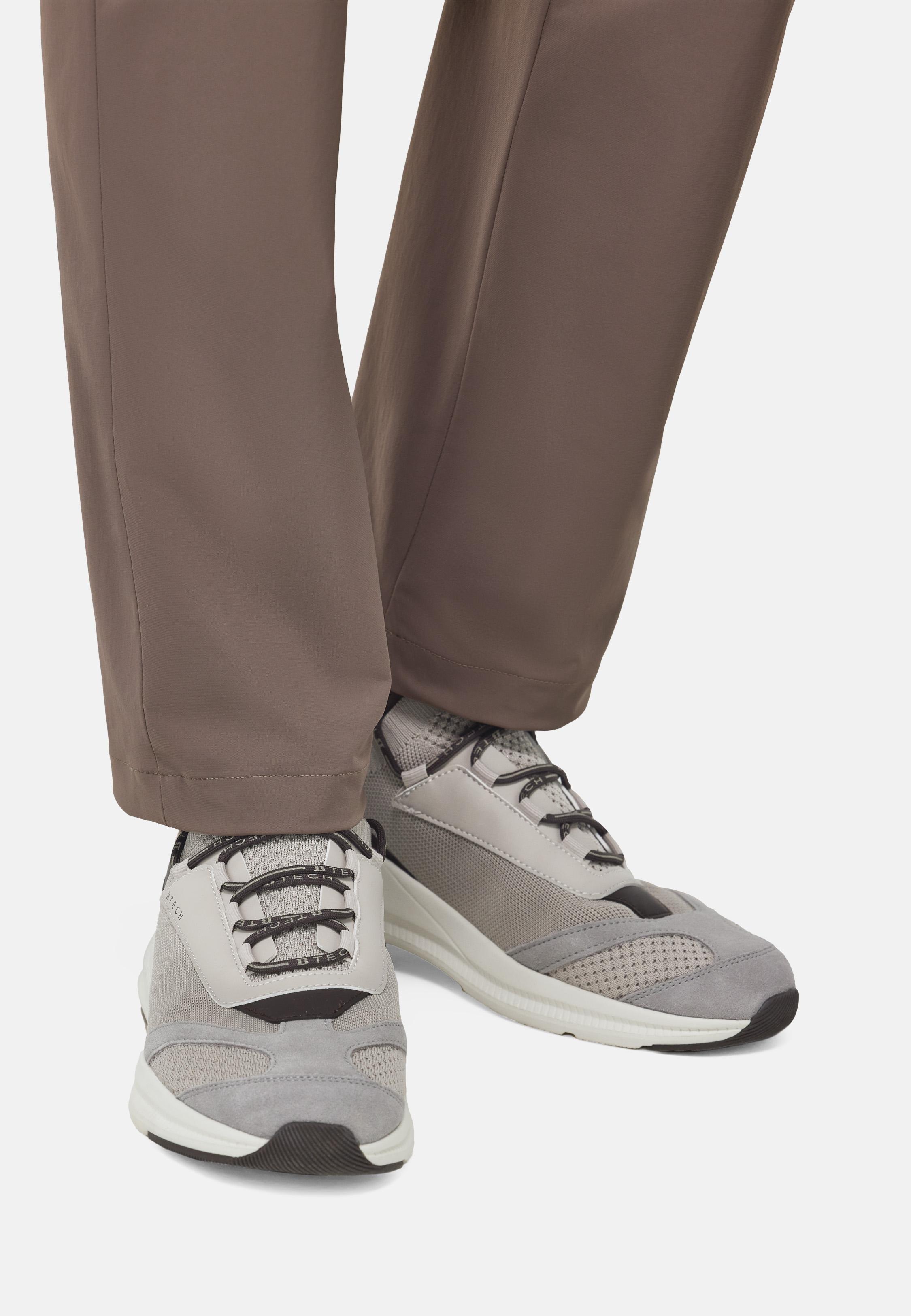 Tech Sneakers In Jersey Brown, Taupe, medium