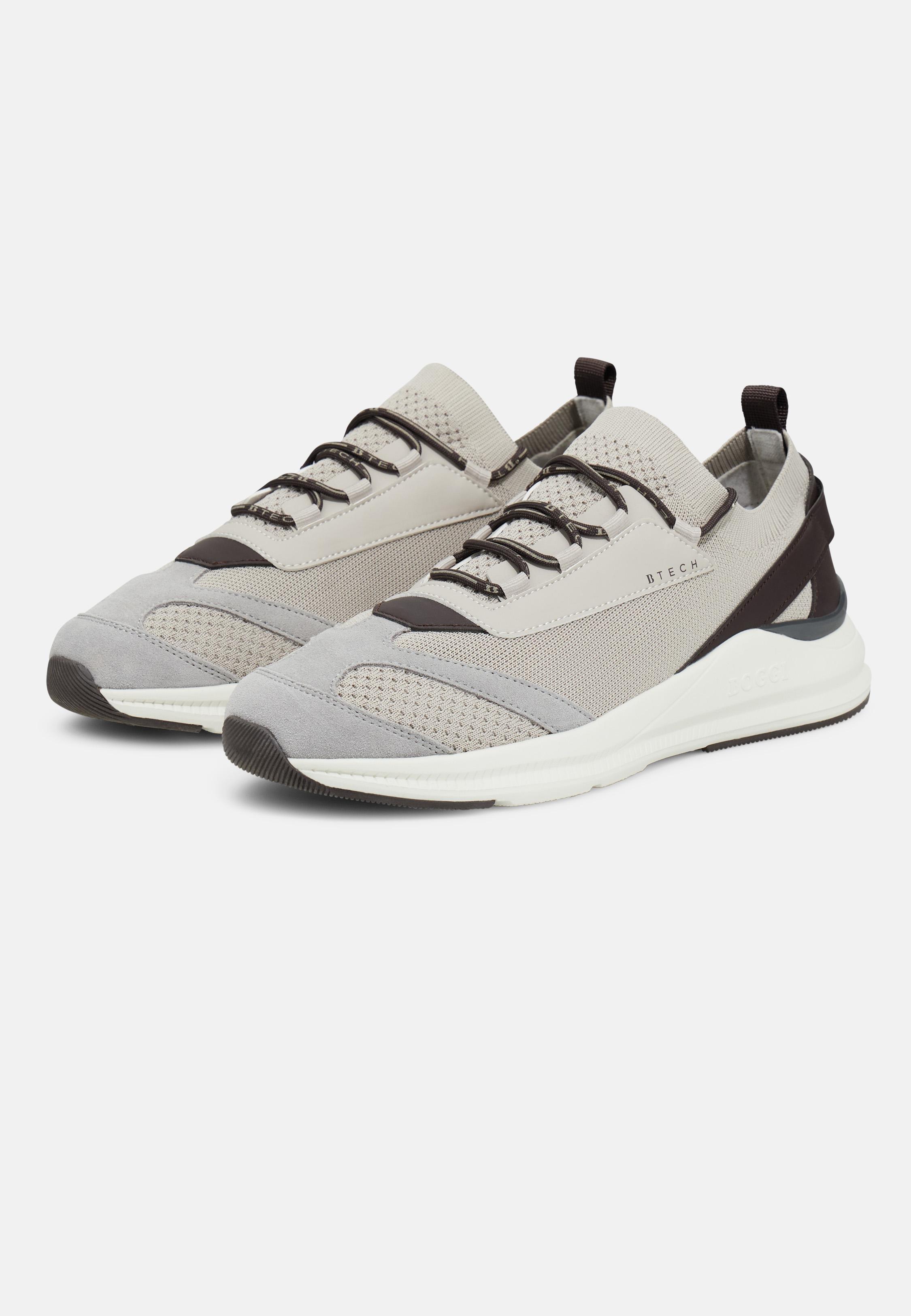Tech Sneakers In Jersey Brown, Taupe, medium