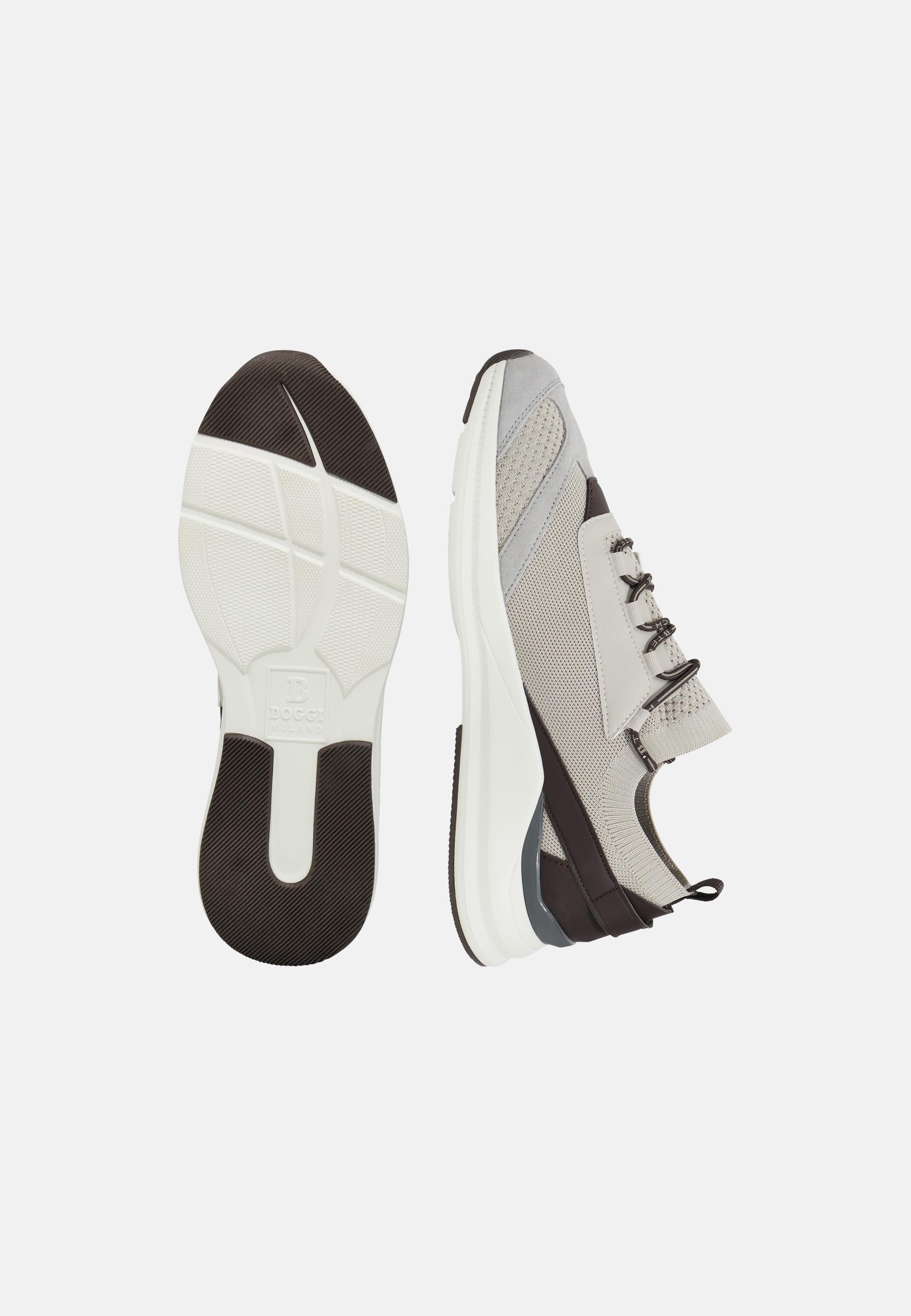 Tech Sneakers In Jersey Brown, Taupe, medium