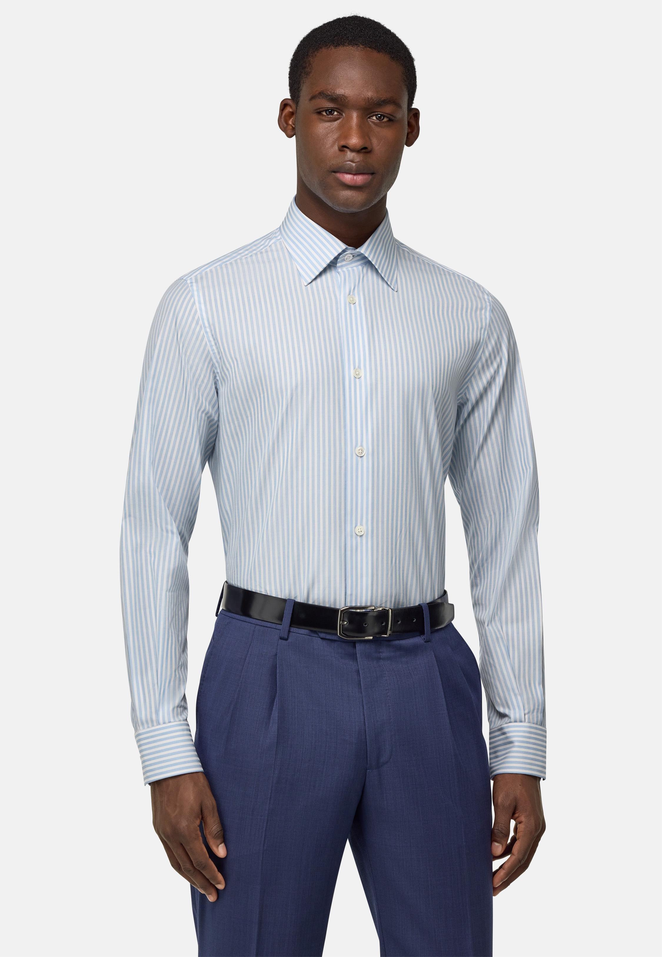 Striped Tailored Formal Shirt, , large image number 1