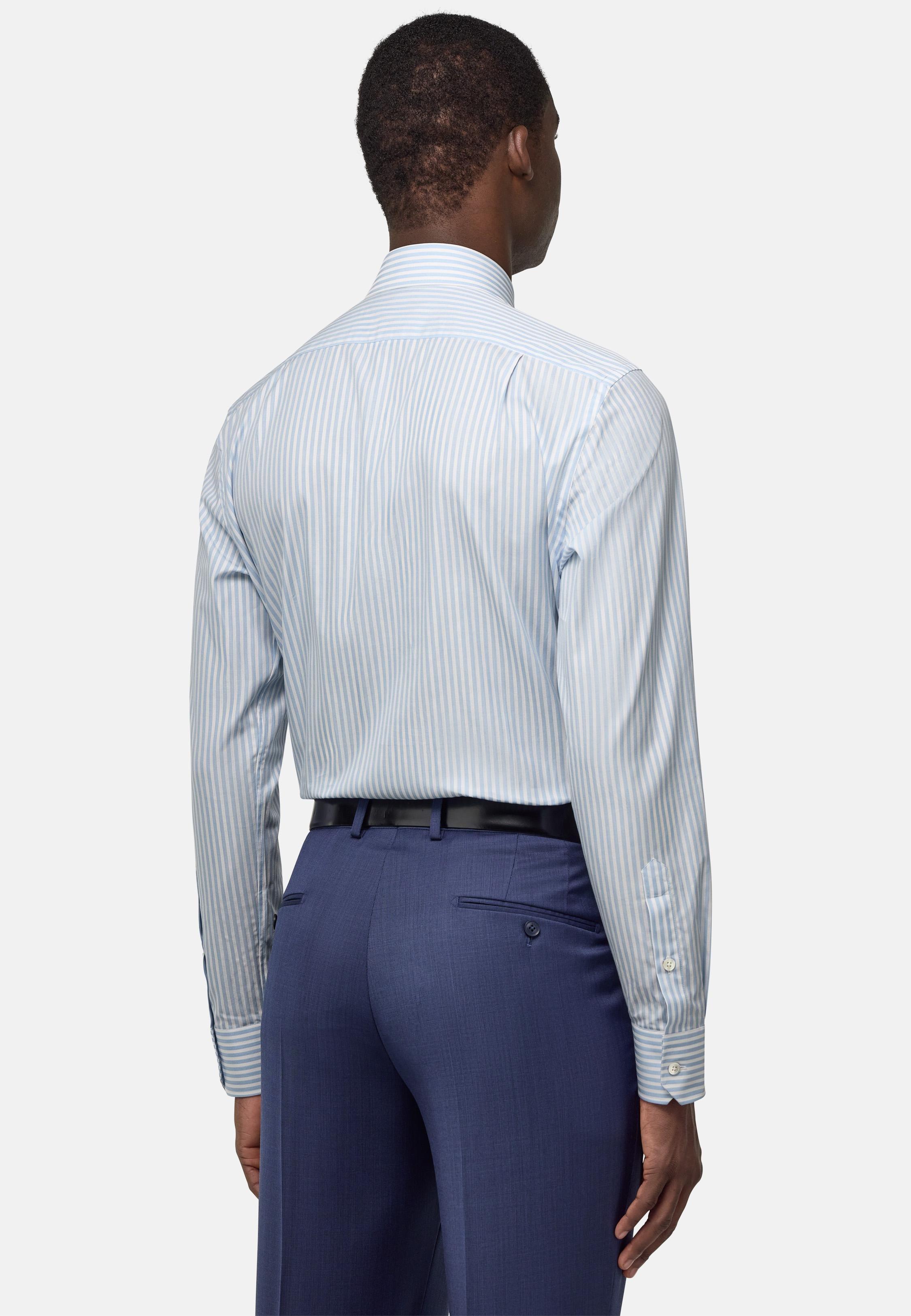 Regular Fit Cotton Dobby Shirt Blue, Light Blue, medium