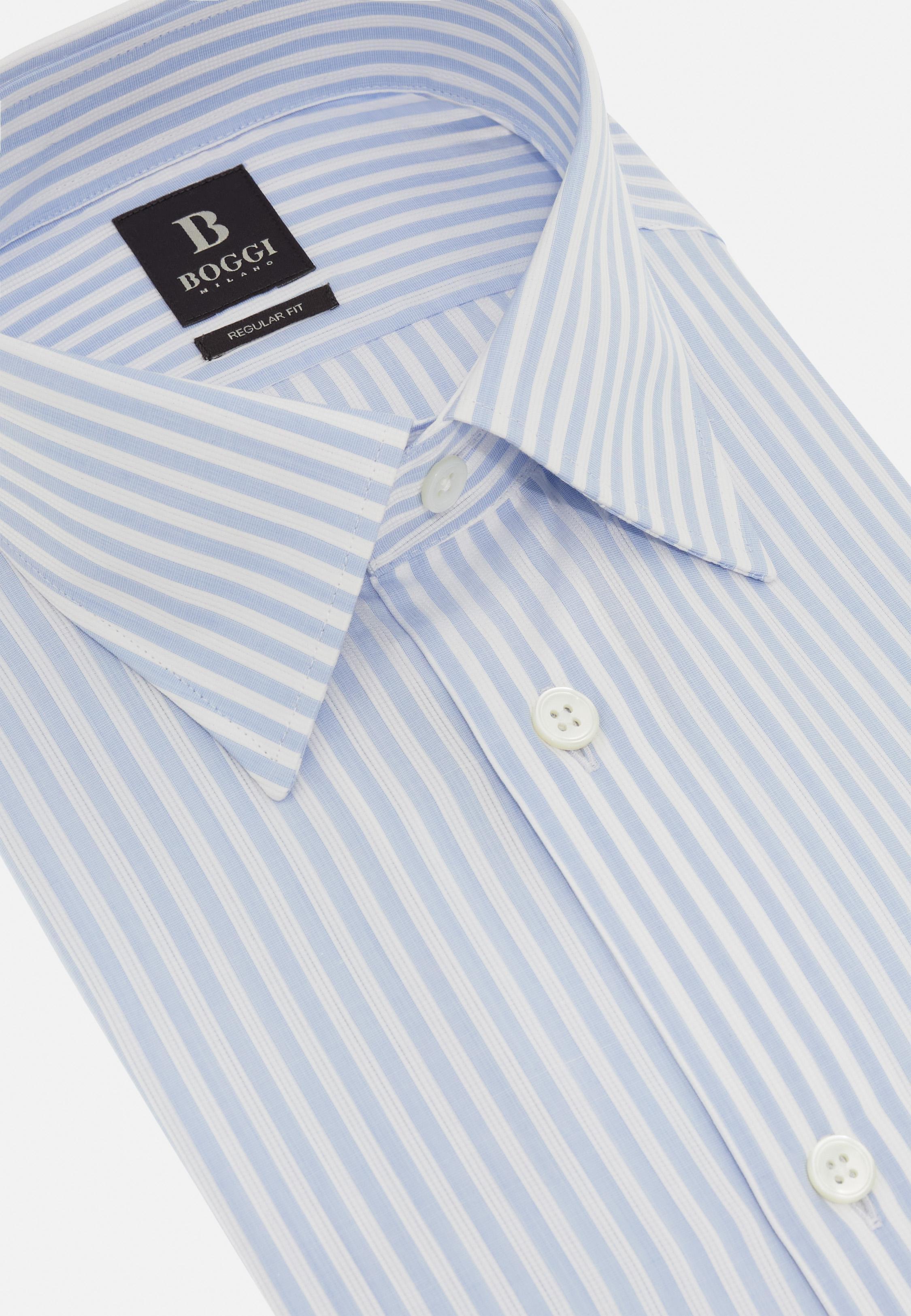 Regular Fit Cotton Dobby Shirt Blue, Light Blue, large image number 4