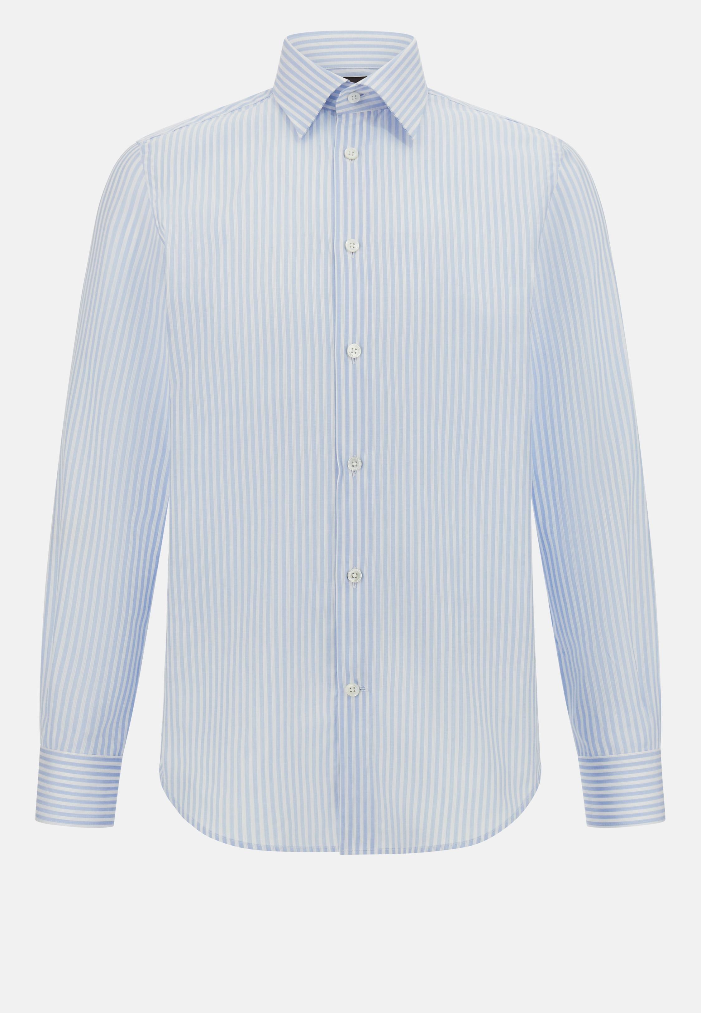 Regular Fit Cotton Dobby Shirt Blue, Light Blue, large image number 5