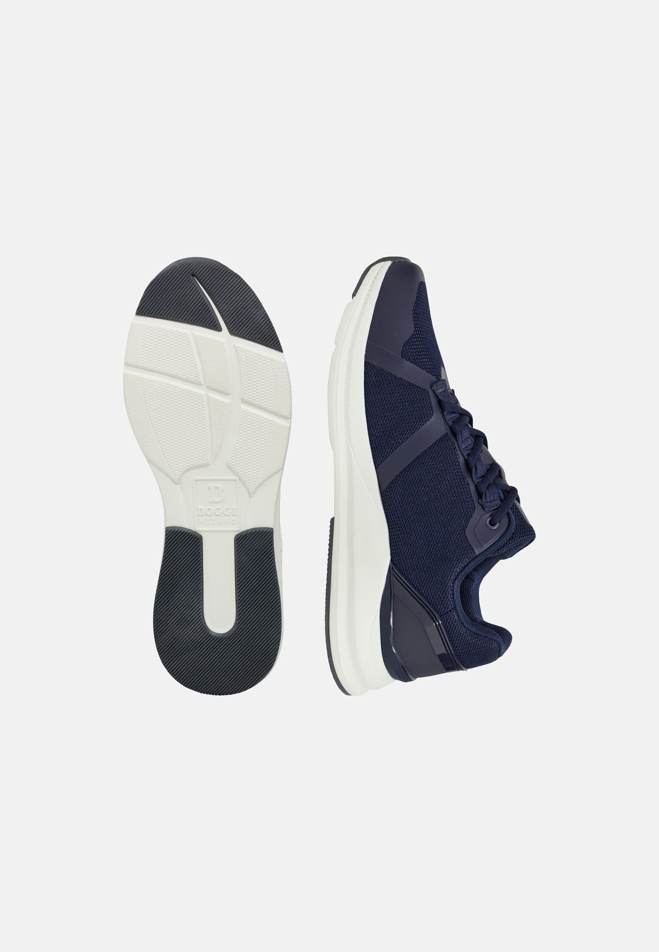 حذاء رياضي من قماش معالج، كحلي, Navy blue, large image number 6