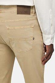 Stretch Cotton Jeans Beige, Beige, large image number 6