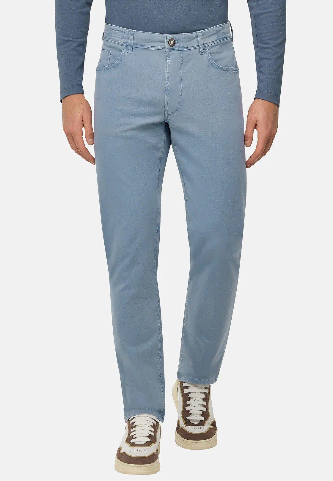 Blue Stretched Cotton Jeans, , large image number 0