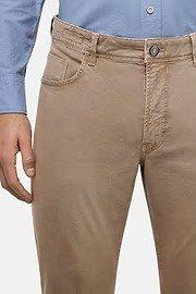 Brown Stretched Cotton Jeans, , large image number 3