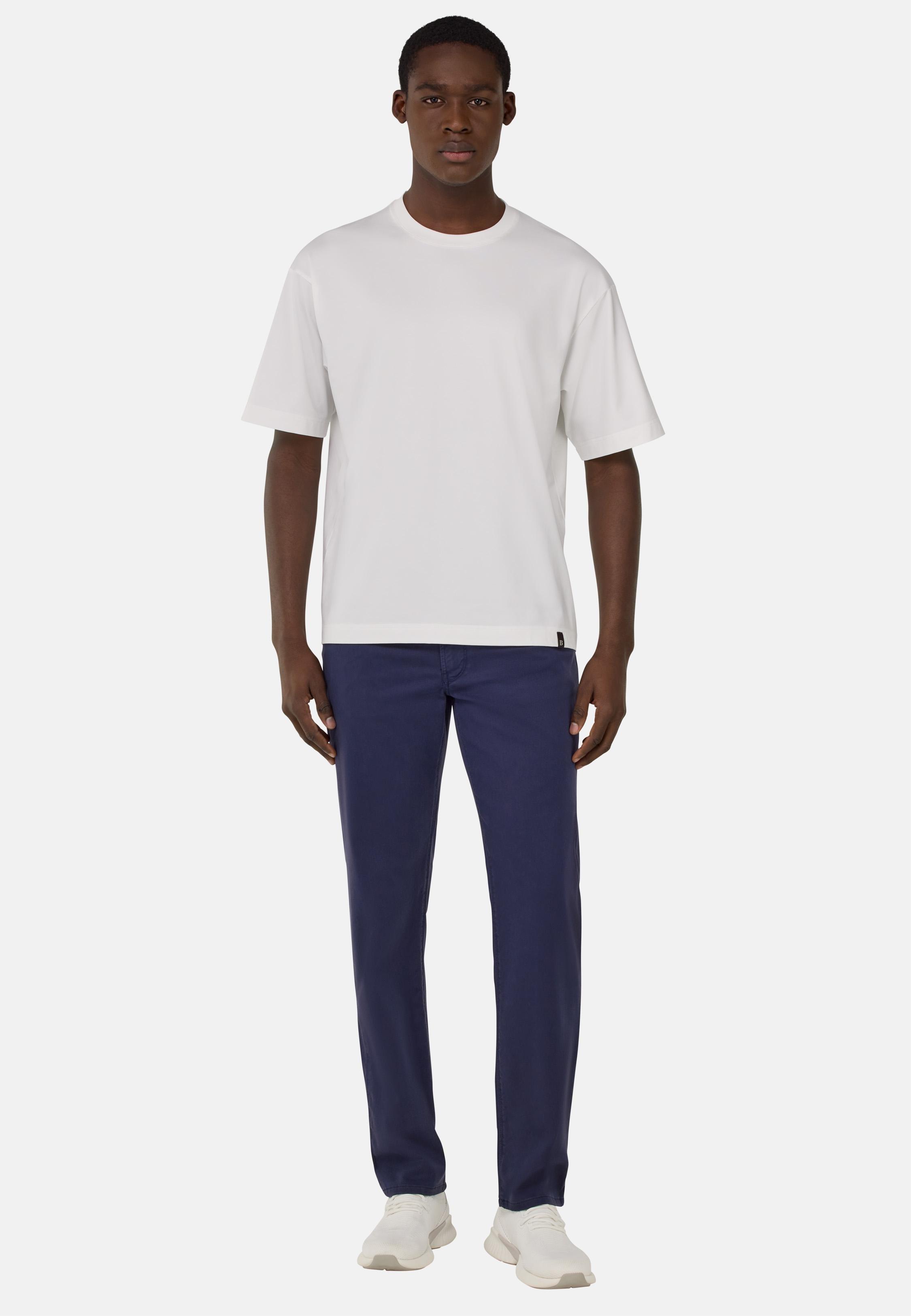 Stretch Cotton/Tencel Jeans Blue, , large image number 0