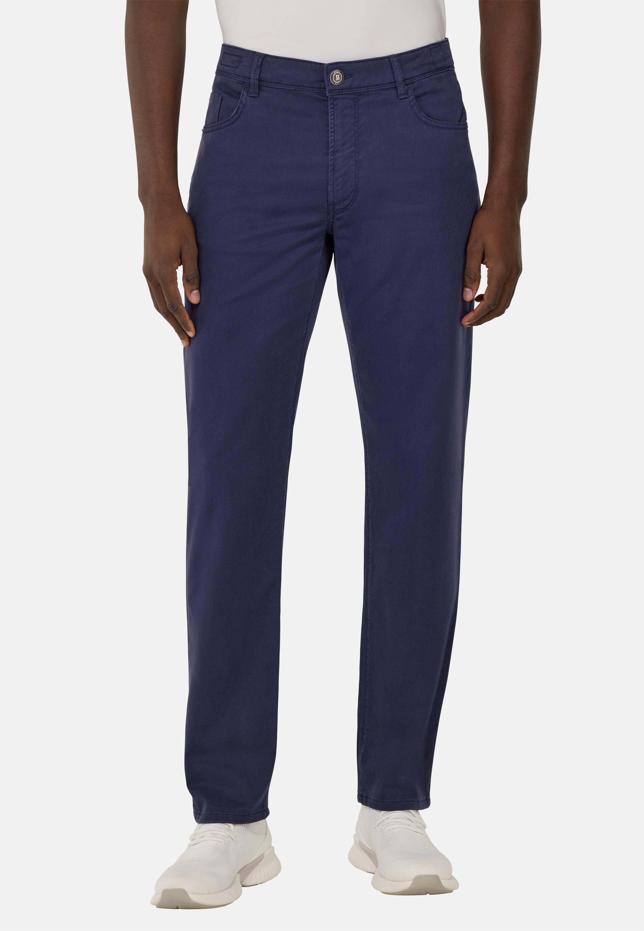 Stretch Cotton/Tencel Jeans Blue, , large image number 1
