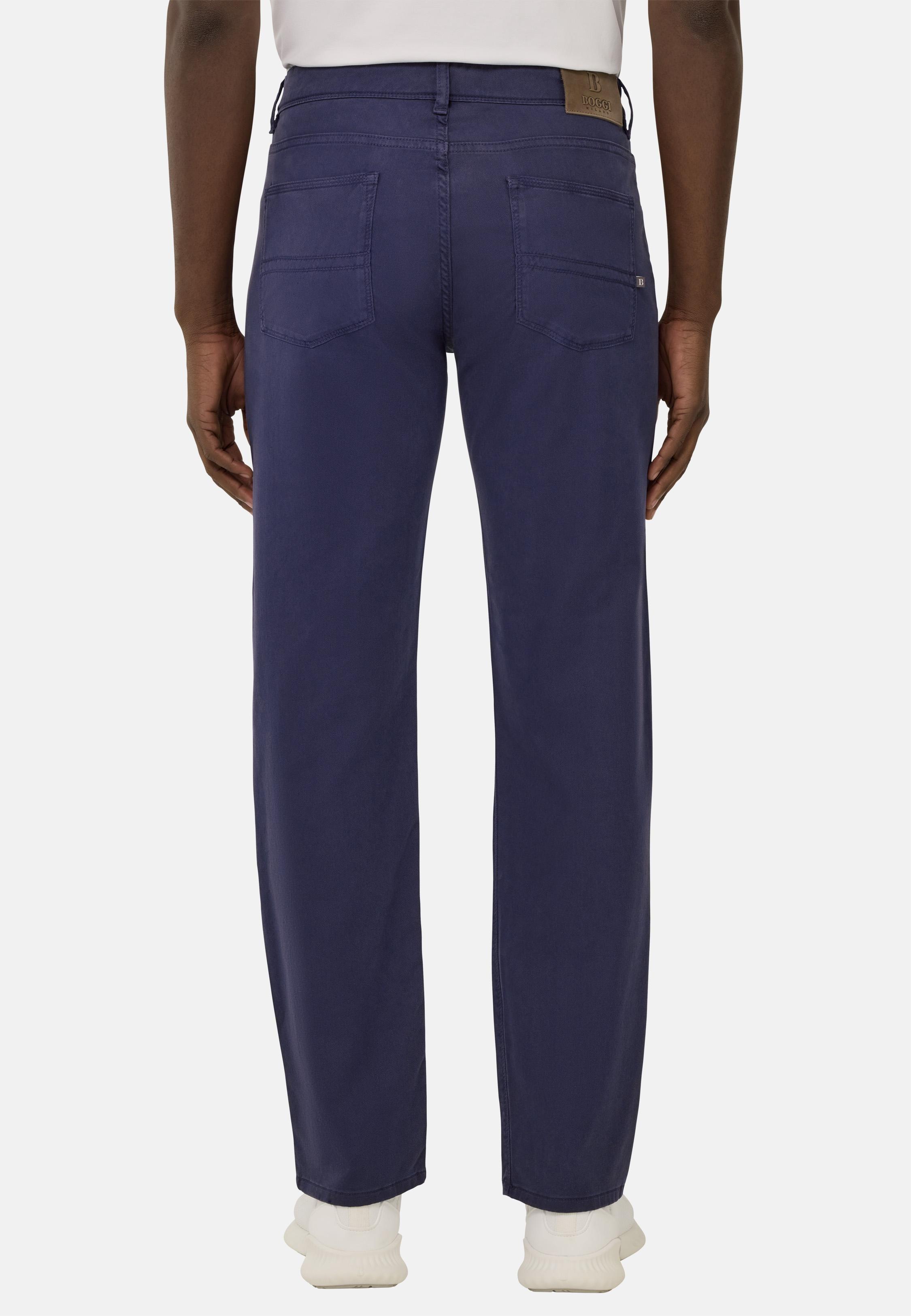 Stretch Cotton/Tencel Jeans Blue, , large image number 2