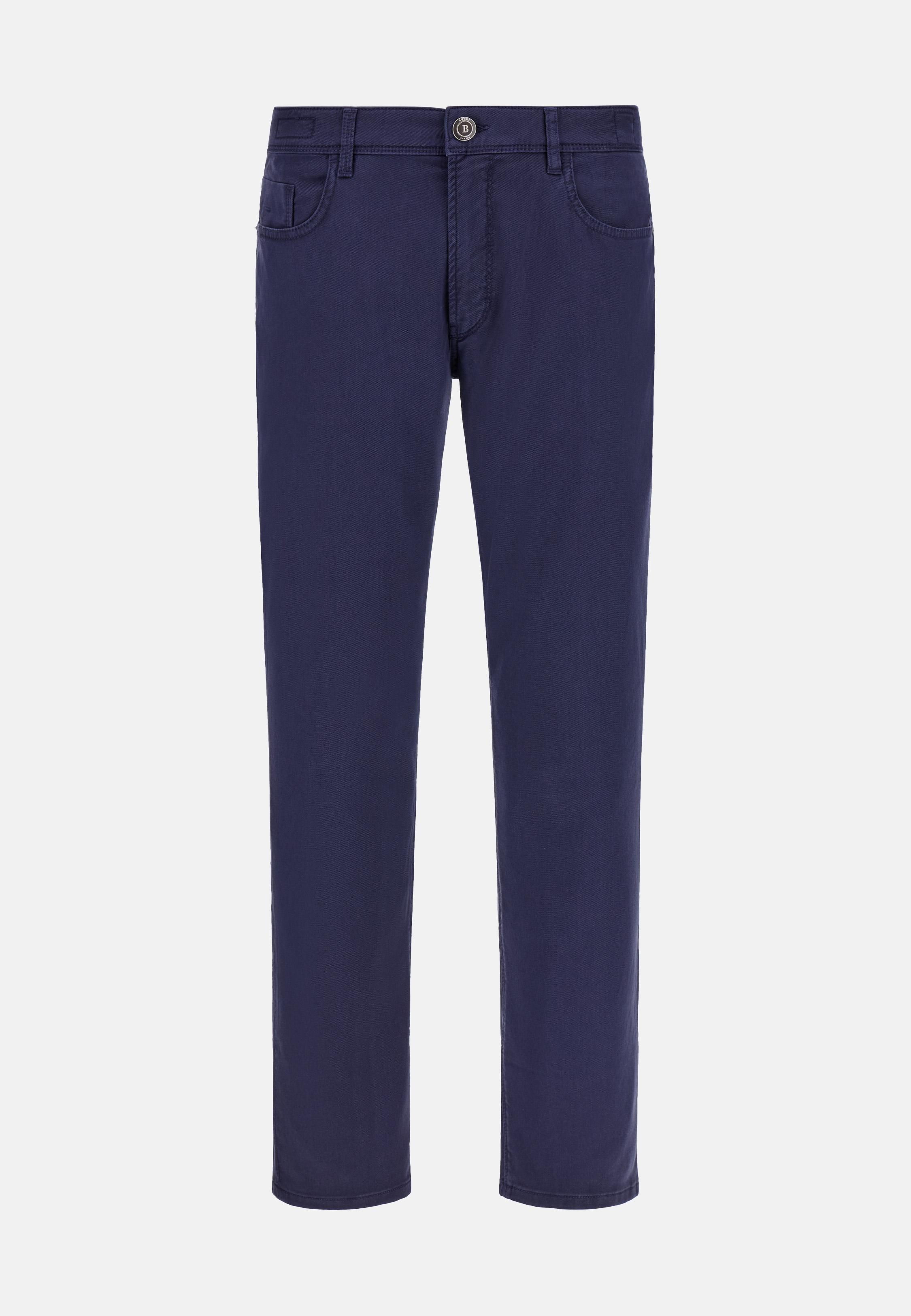 جينز مرن من القطن والتينسيل، كحلي, Navy blue, large image number 6