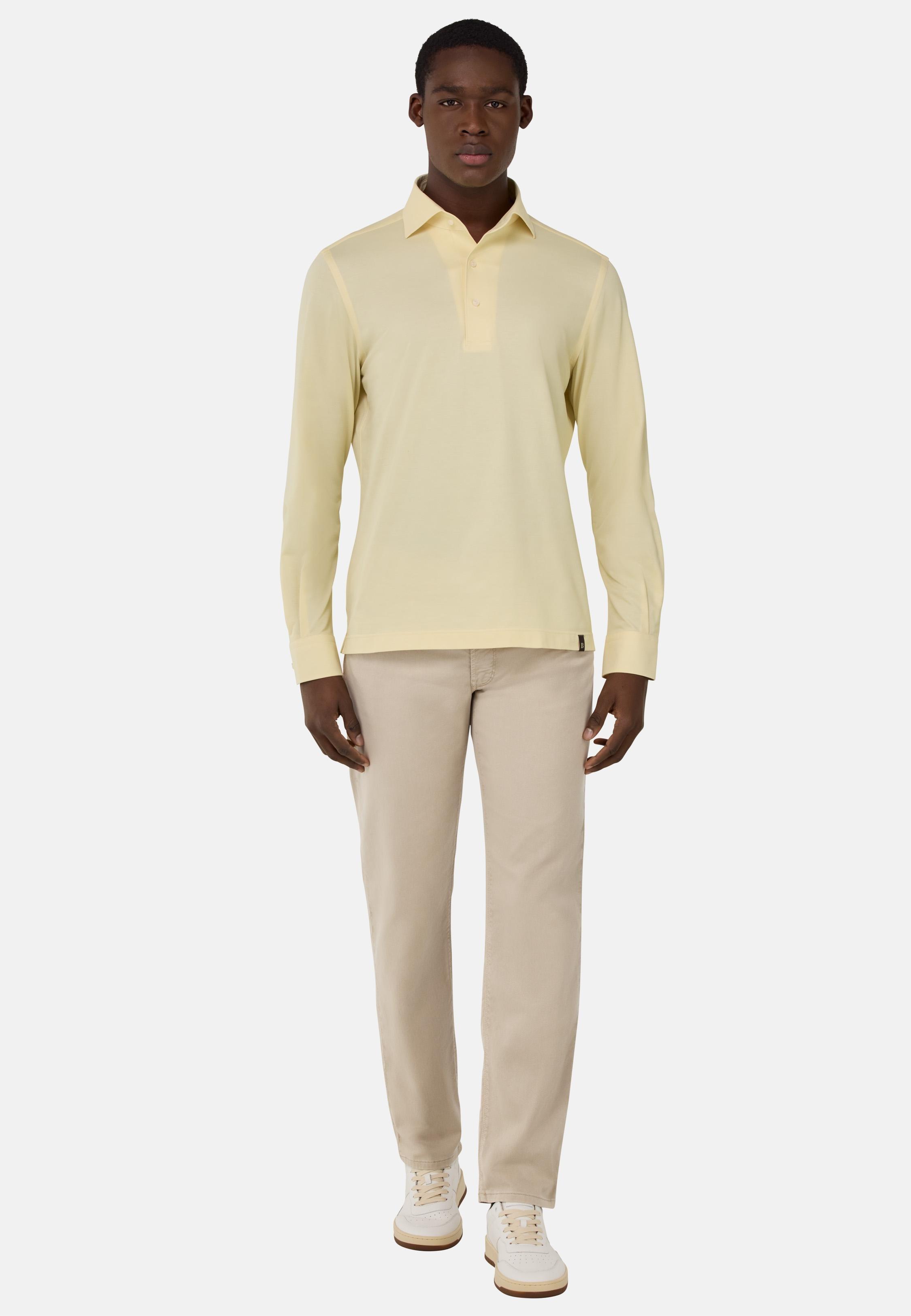 Stretch Cotton/Tencel Jeans Cream, Sand, medium