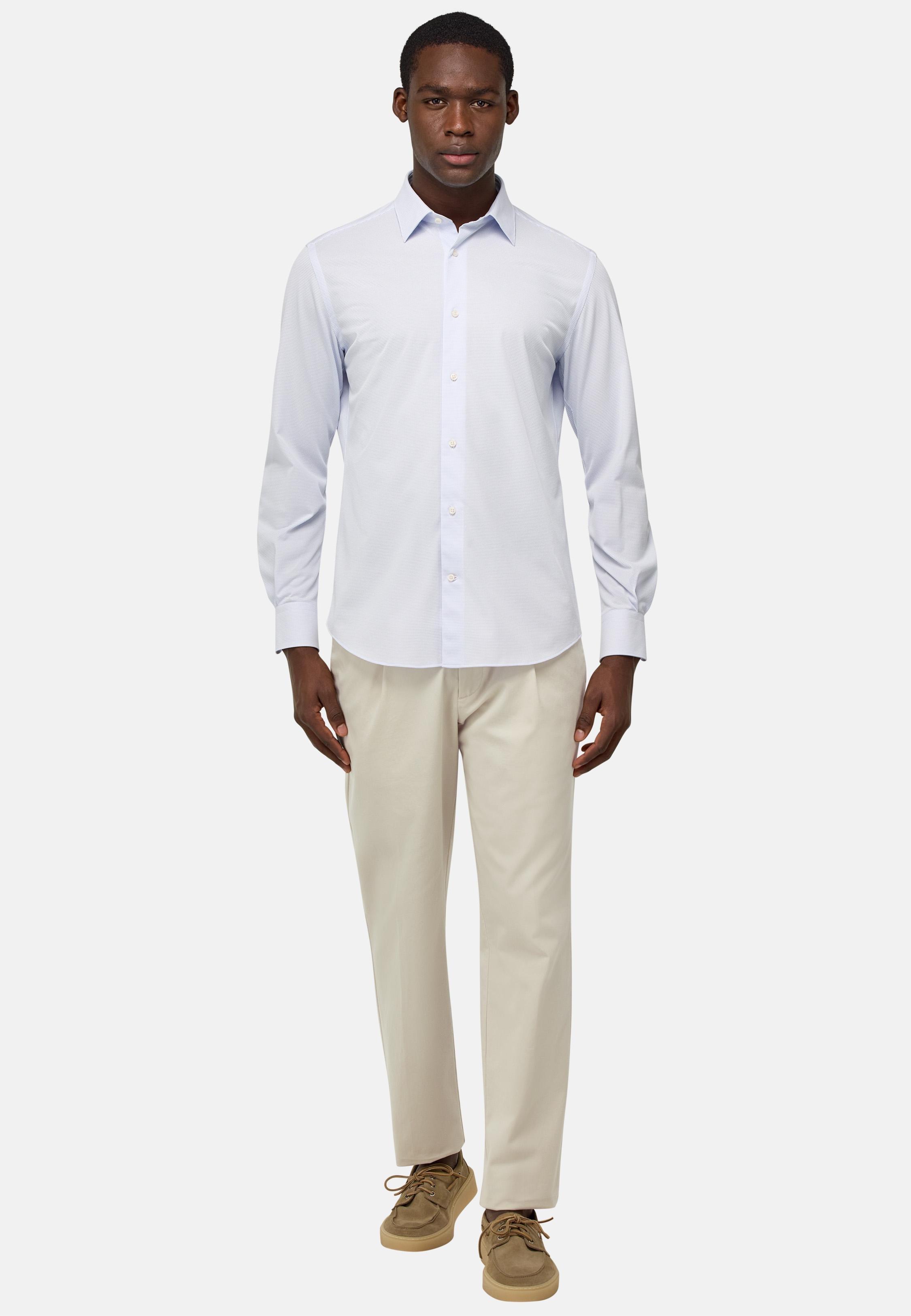 Stretched Cotton Trousers Beige, Sand, large image number 8