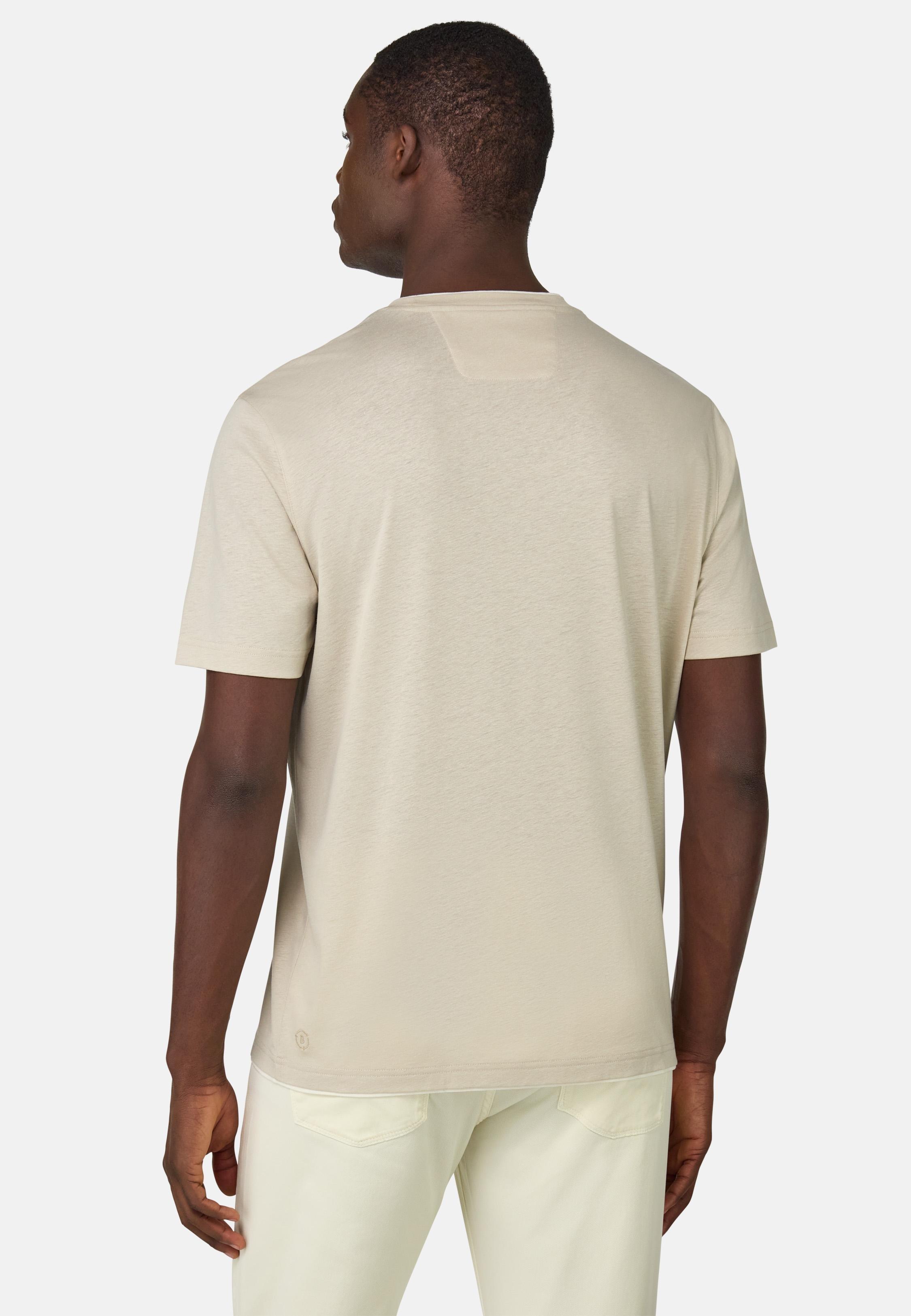 Cotton, Tencel and Hemp T-Shirt Beige, , large image number 1