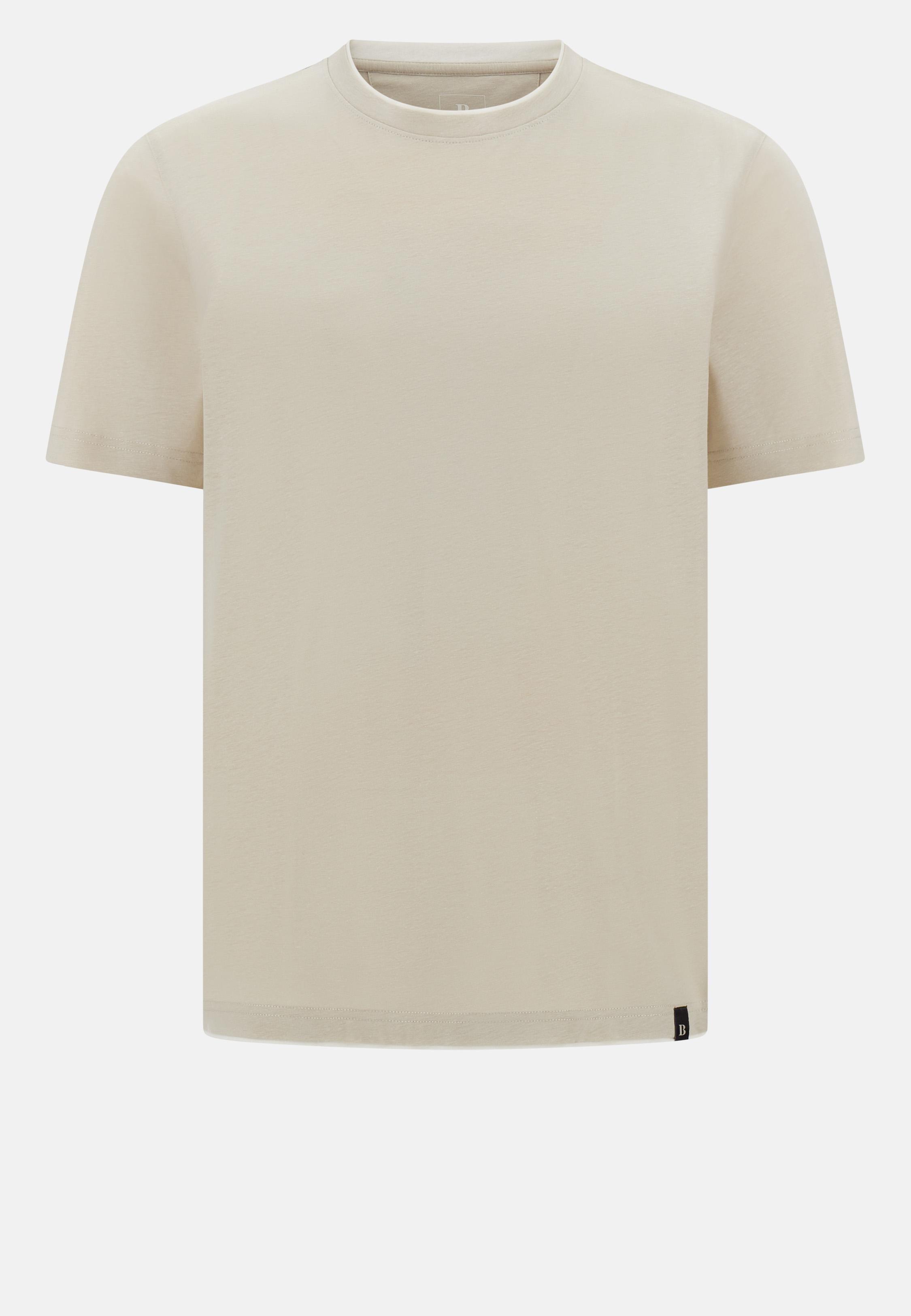 Cotton, Tencel and Hemp T-Shirt Beige, , large image number 3