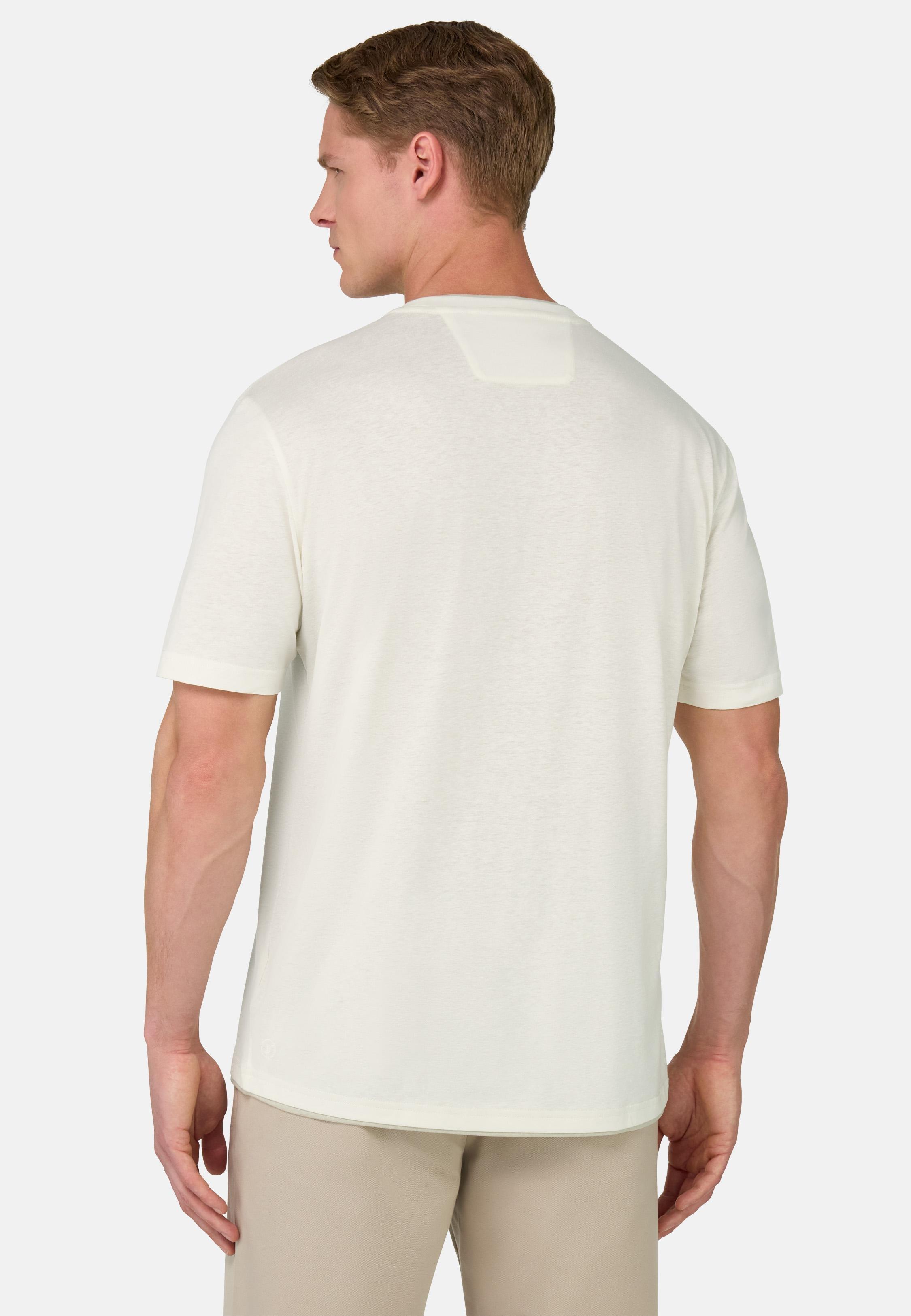 Cotton, Tencel and Hemp T-Shirt Cream, , large image number 1