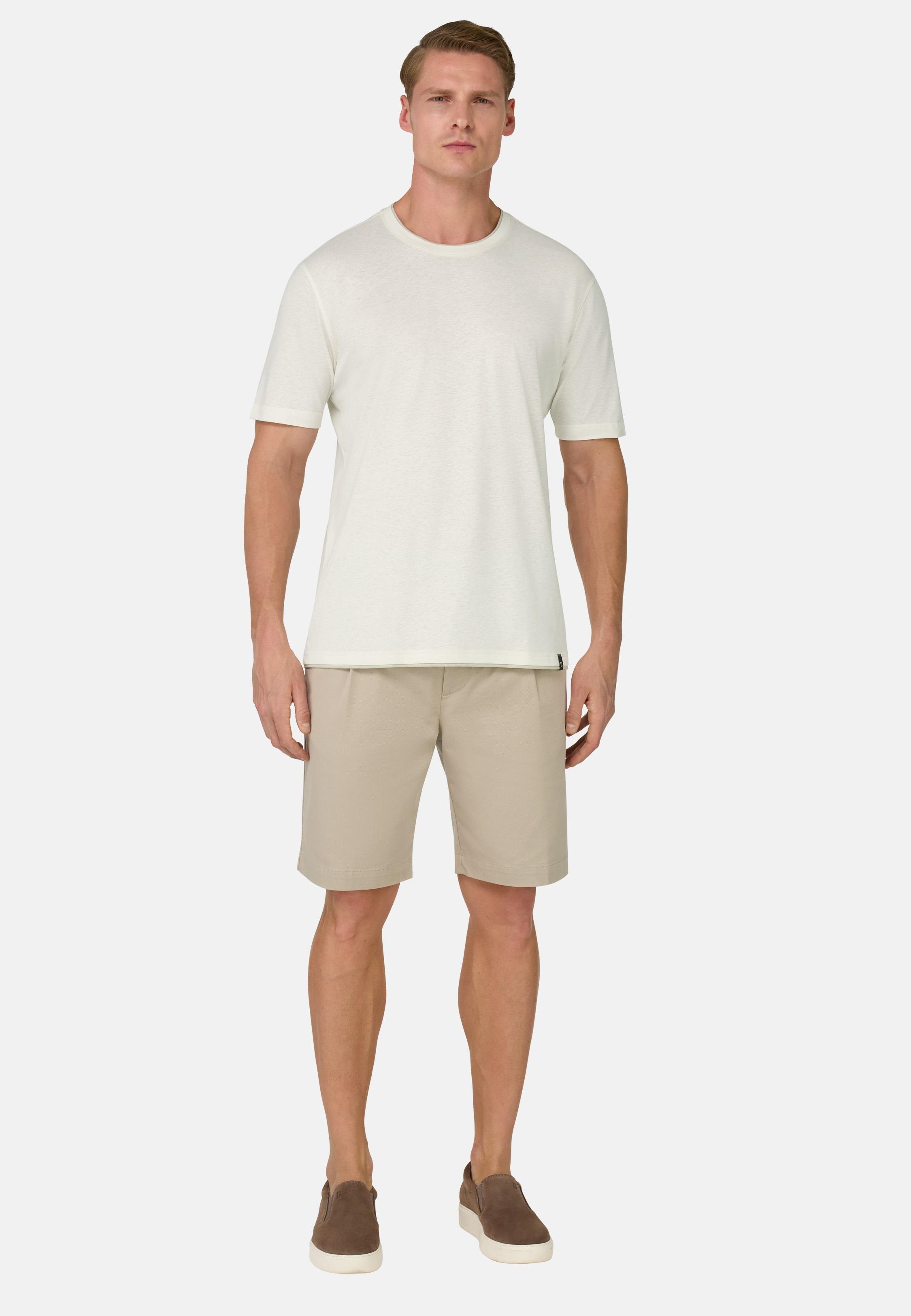 Cotton, Tencel and Hemp T-Shirt Cream, Cream, medium