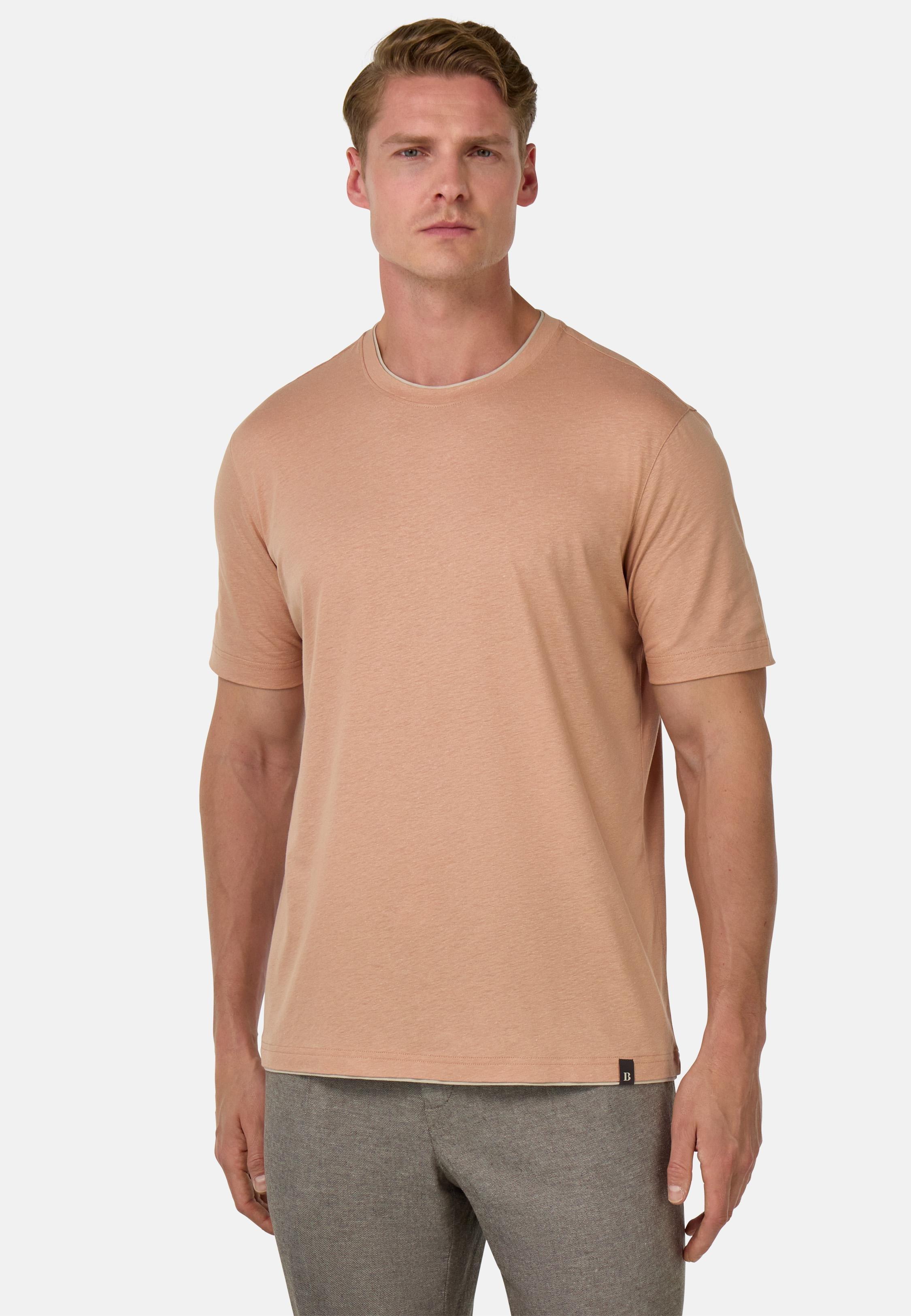 Cotton, Tencel and Hemp T-Shirt Red, Rot, medium