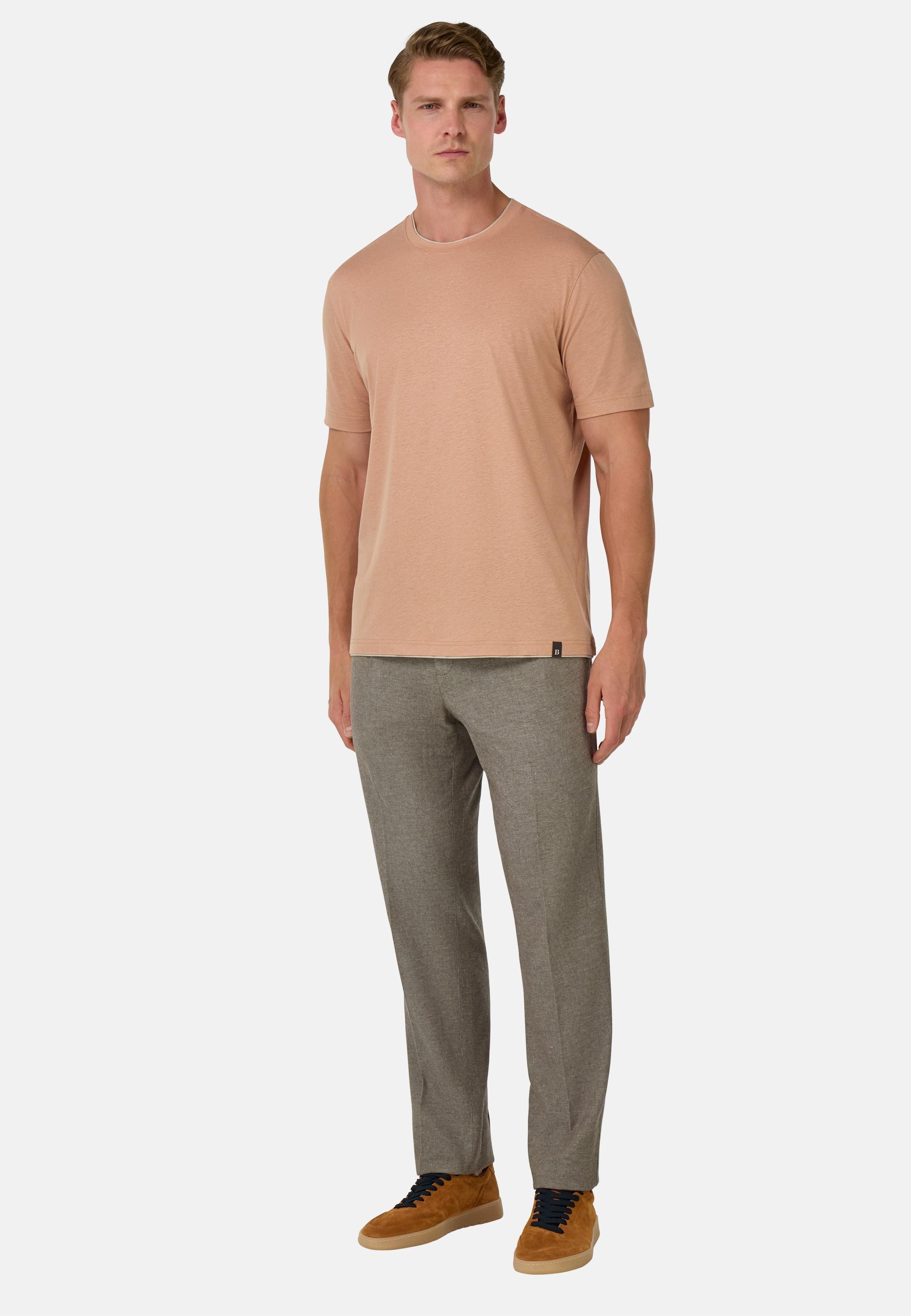 Cotton, Tencel and Hemp T-Shirt Red, Rot, medium