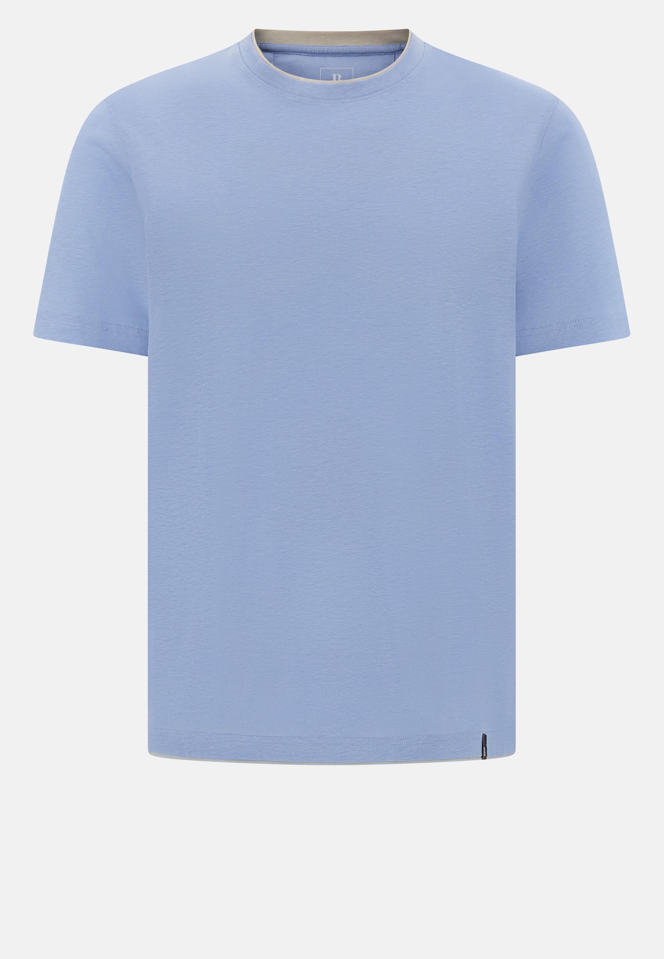 Cotton, Tencel and Hemp T-Shirt Blue, Light Blue, large image number 5