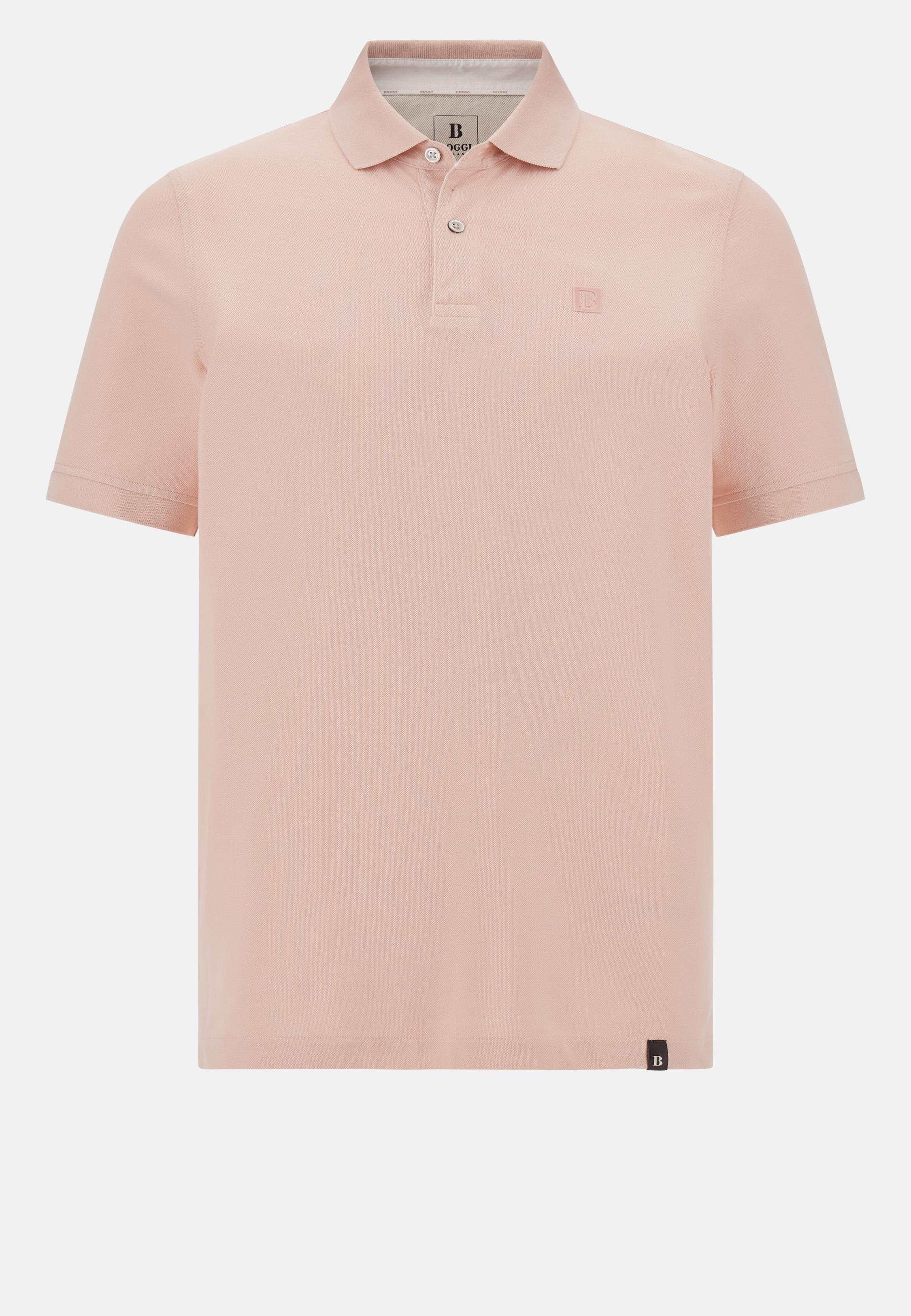 Cotton Pique Polo Shirt Pink, Pink, large image number 6