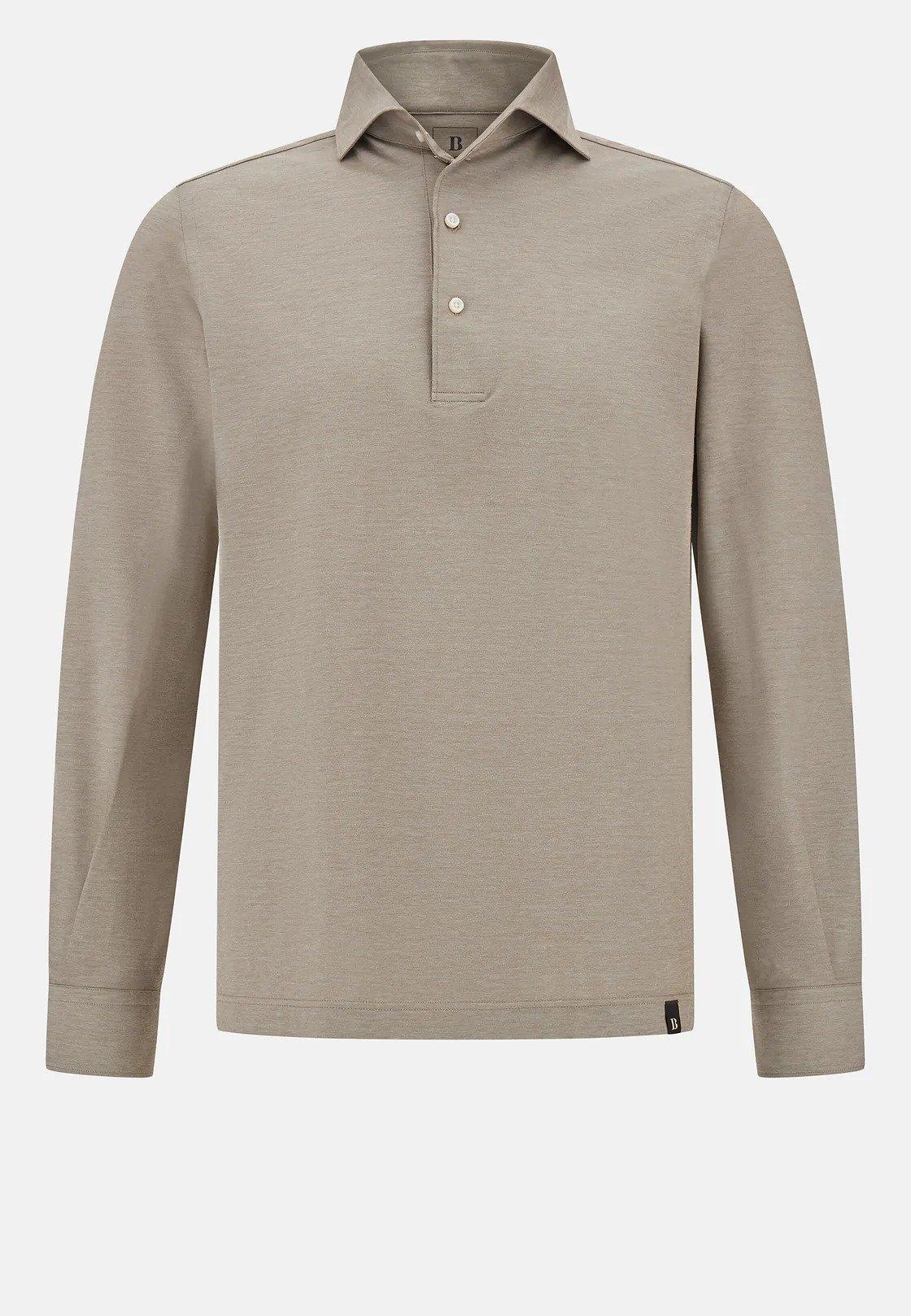 Japanese Jersey Polo Shirt Beige, 3901_TAUP, large image number 4