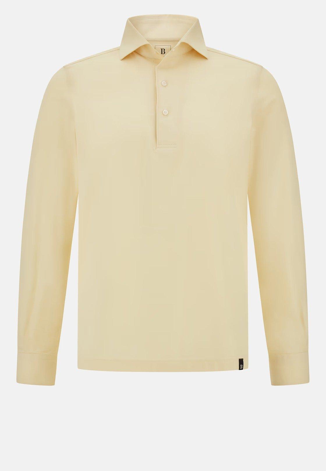 Japanese Jersey Polo Shirt Yellow, 3901_YELL, large image number 4