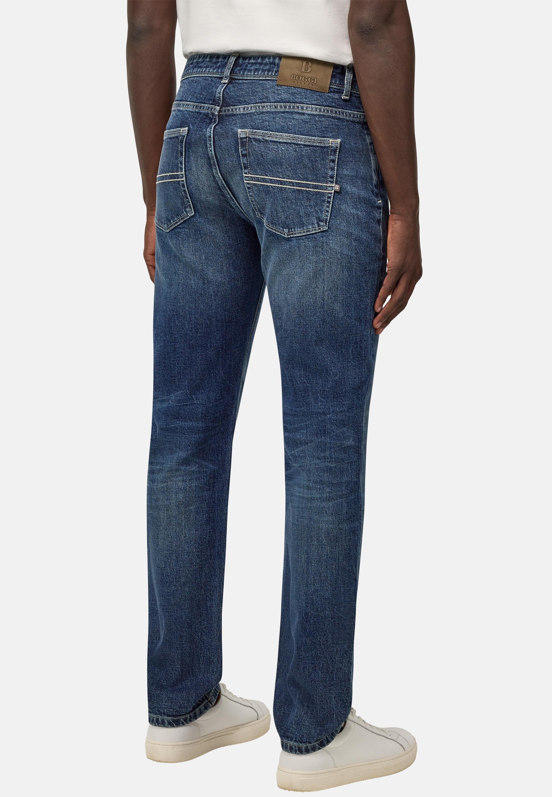 Stretch Denim Jeans Blue, , large image number 3