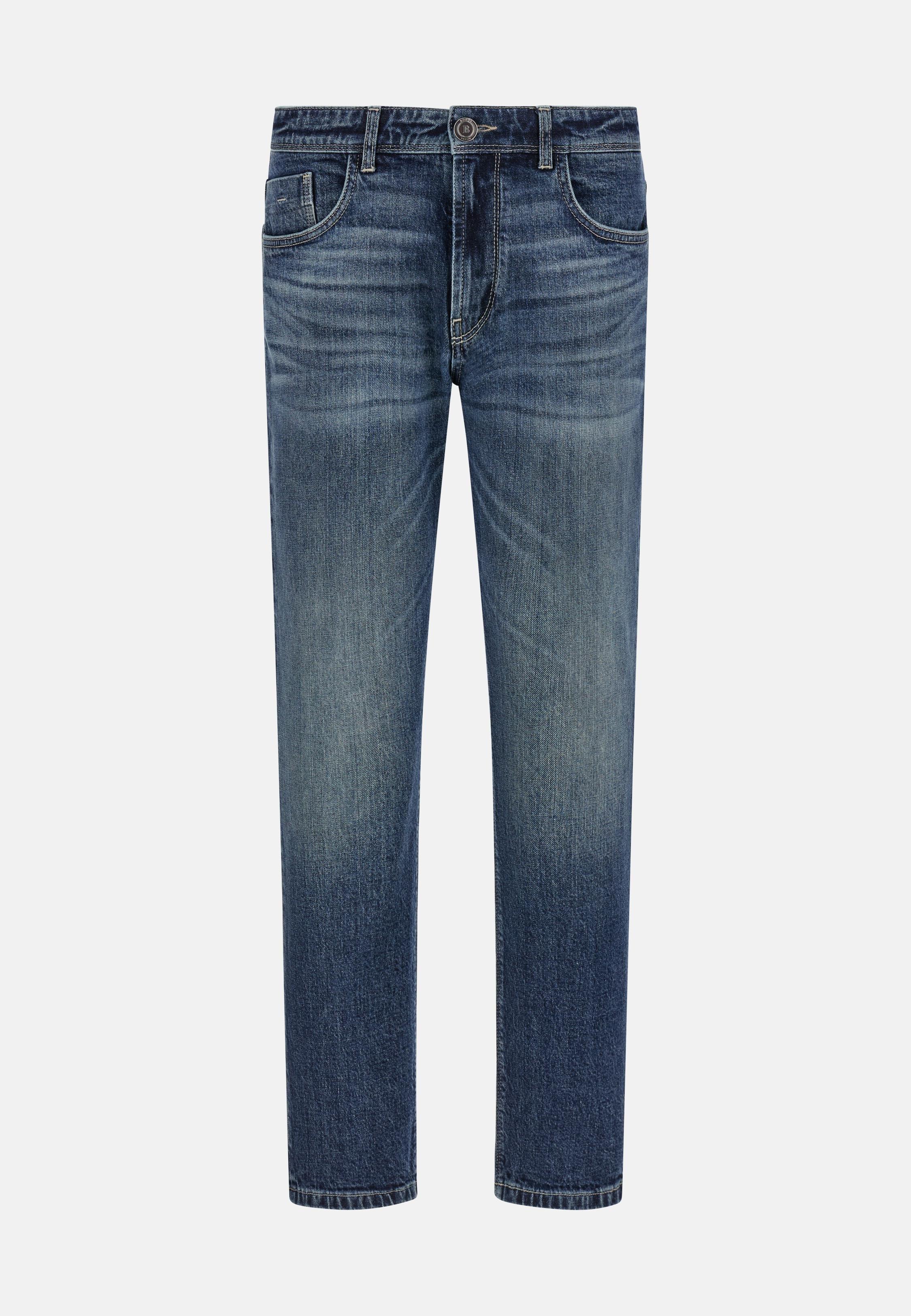 Dark Wash Long Denim Jeans, , large image number 4