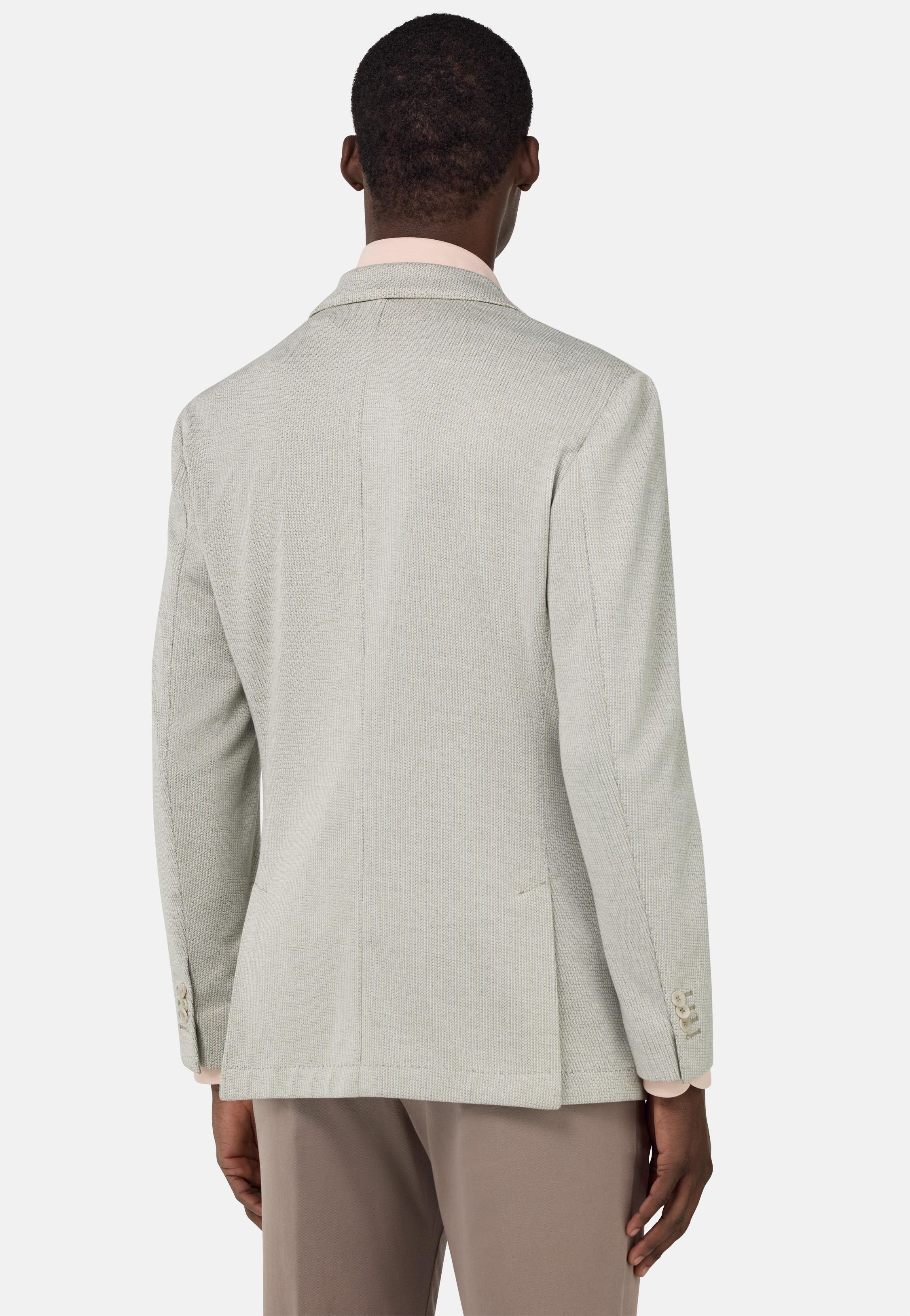 B-Jersey Cotton Blend Jacket Beige, Beige, medium