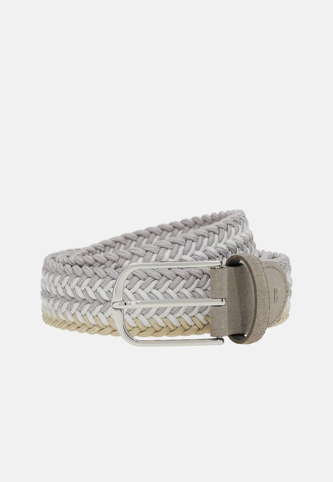 Grey Woven Elasticated Belt, , large image number 0