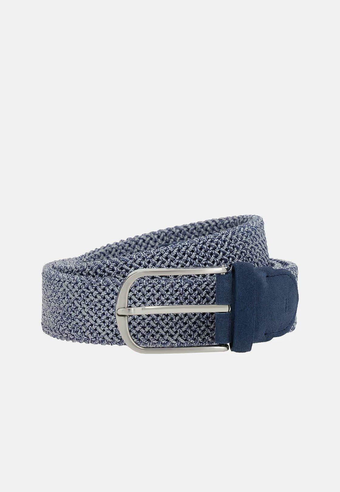 Blue Woven Elasticated Belt, , large image number 0