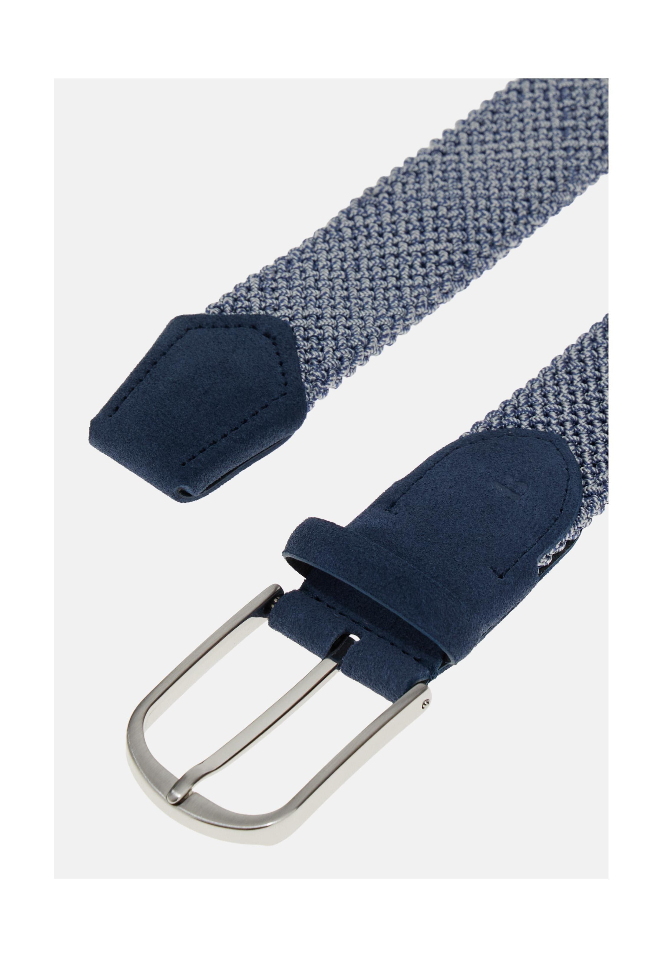 Blue Woven Elasticated Belt, , large image number 1