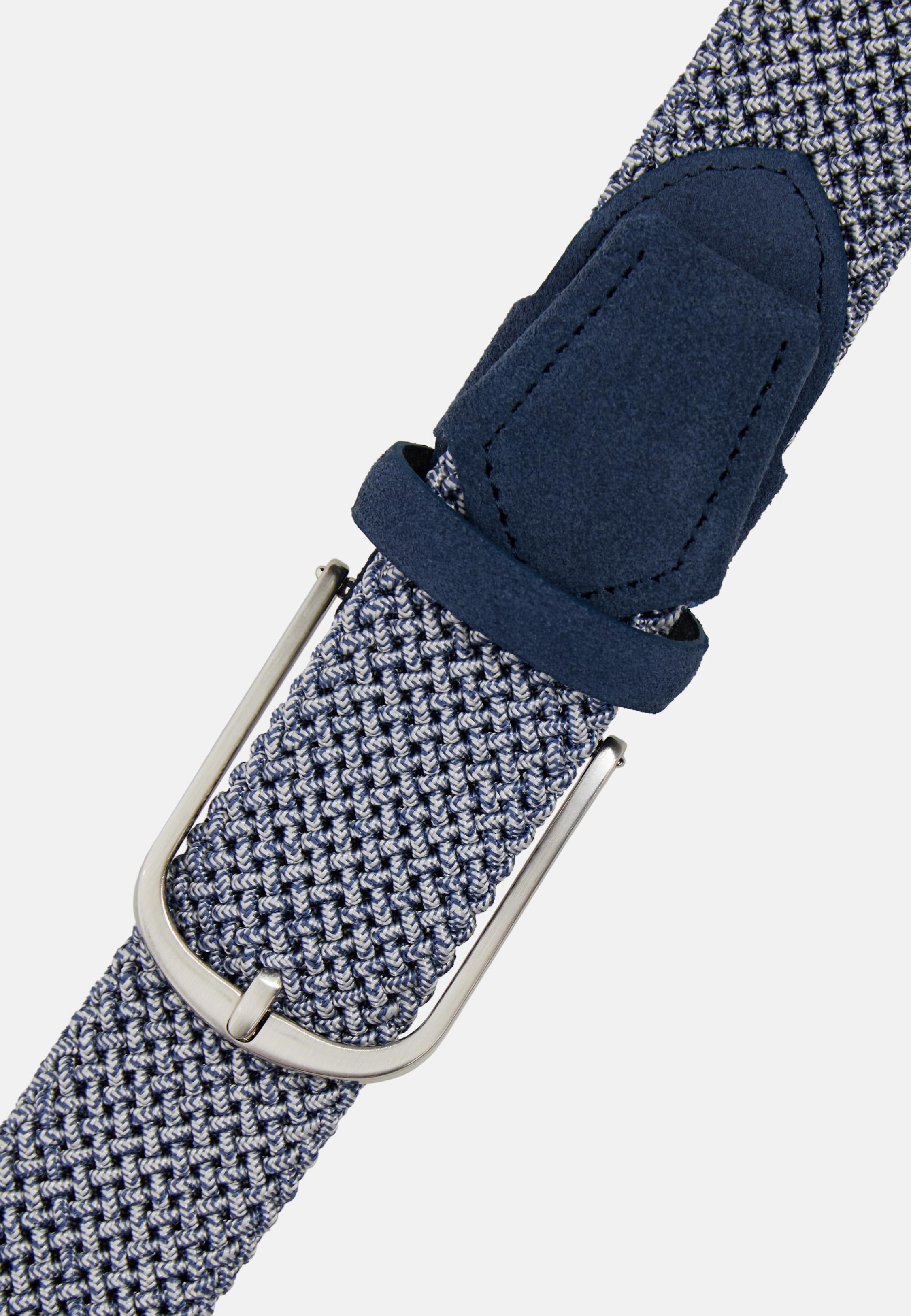 Blue Woven Elasticated Belt, , large image number 3