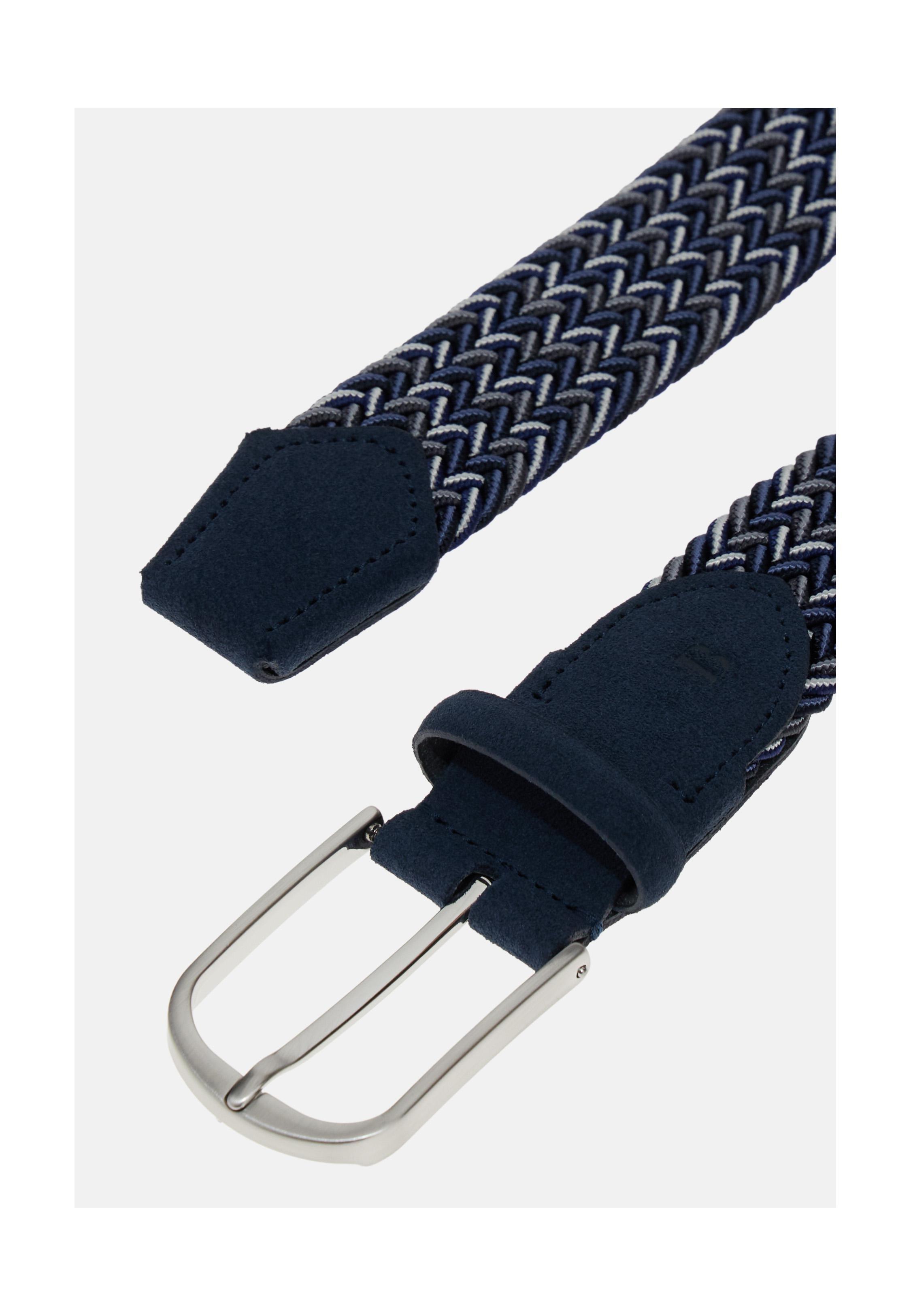 Woven Elasticated Belt Navy, , large image number 0