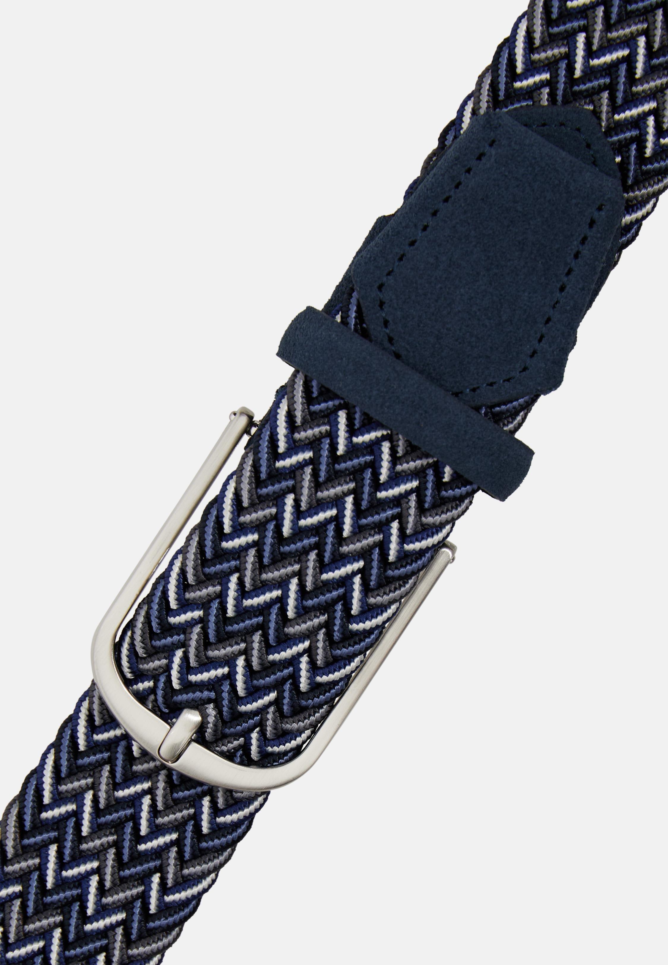 Woven Elasticated Belt Navy, , large image number 1