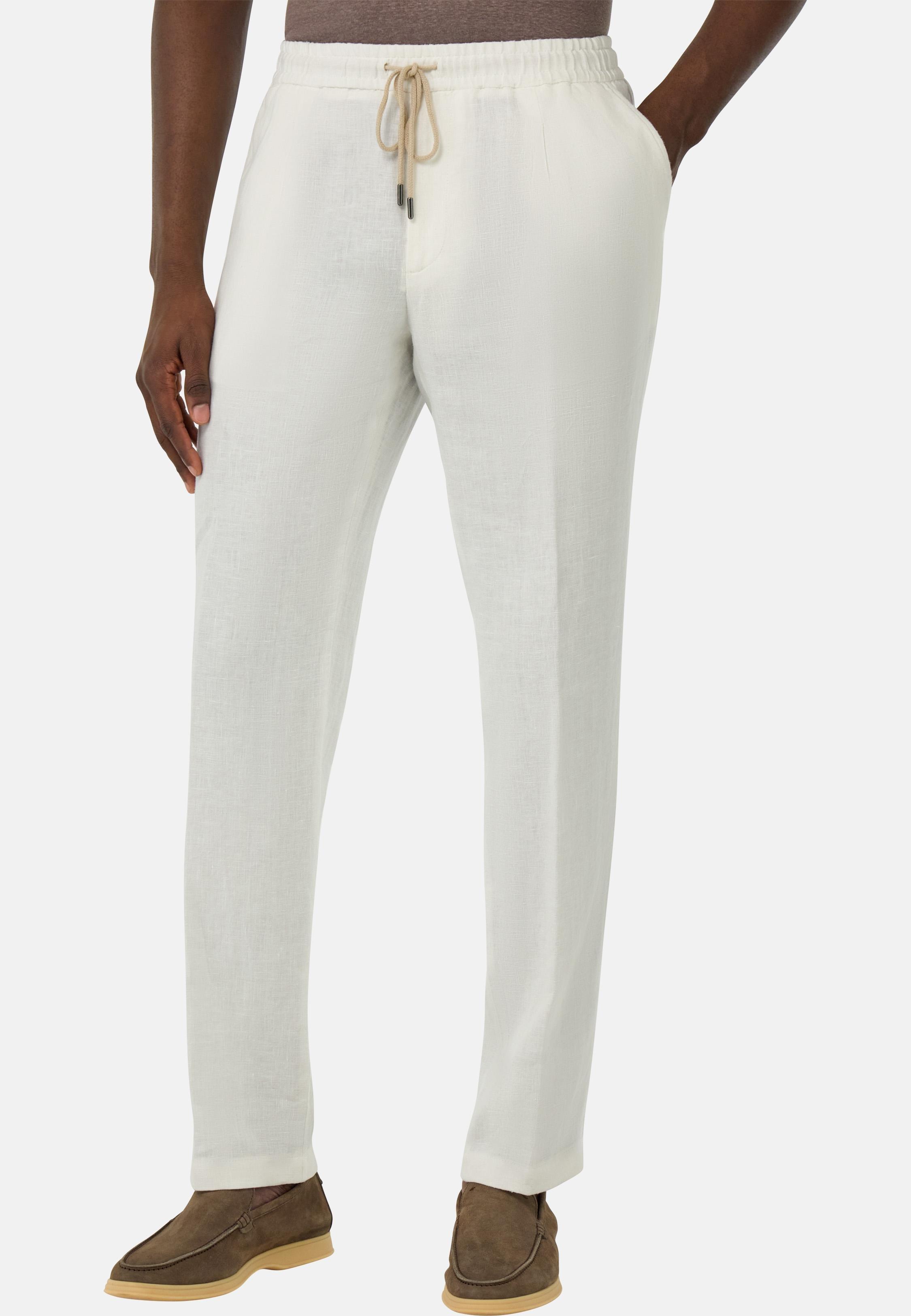 City Linen Trousers White, , large image number 1