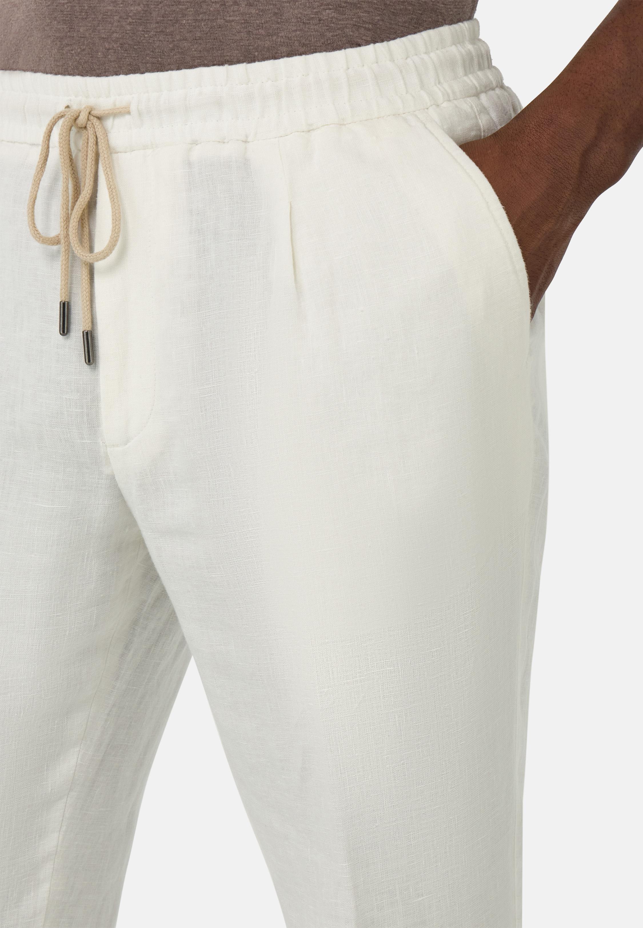 City Linen Trousers White, , large image number 2