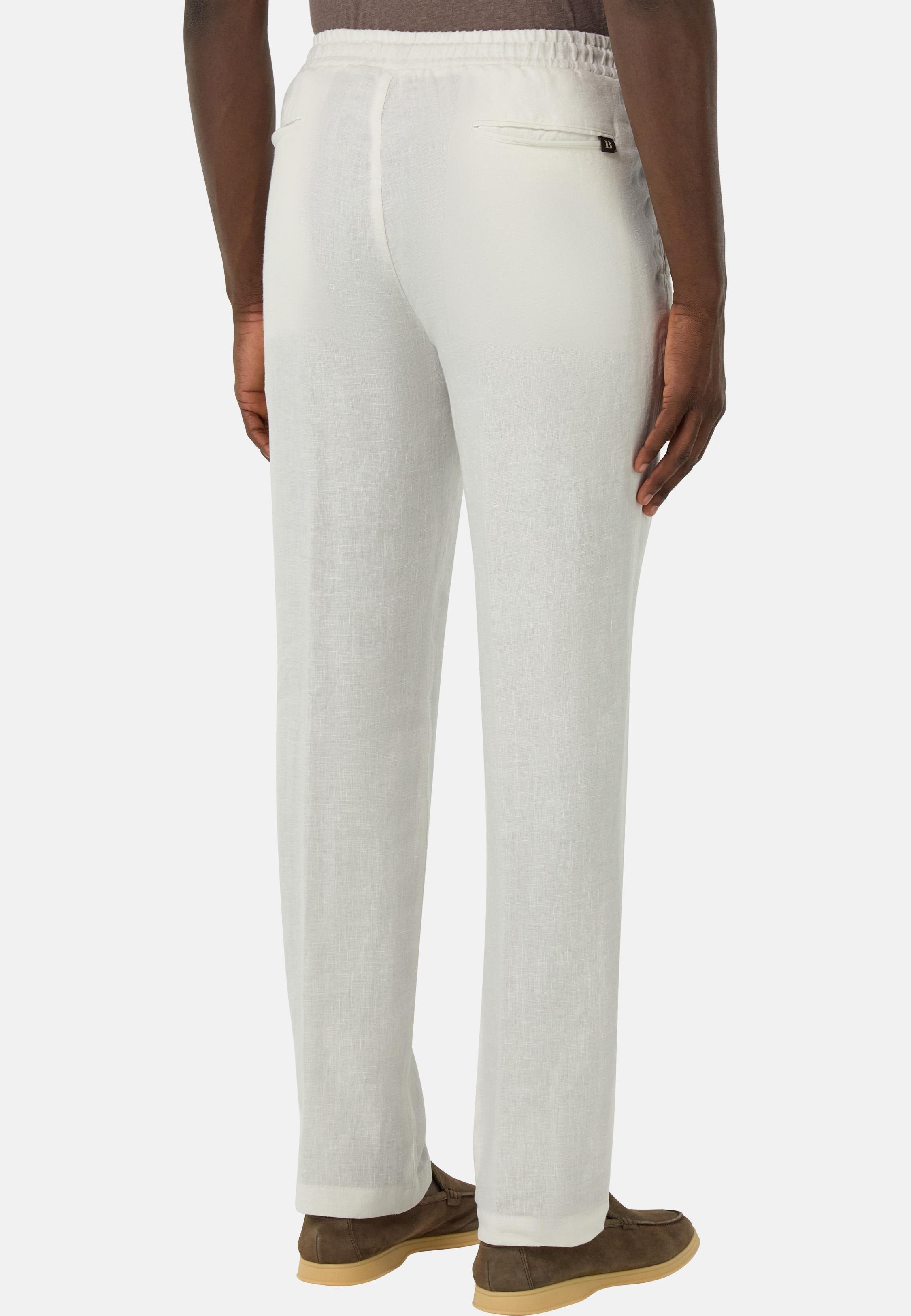 City Linen Trousers White, , large image number 3