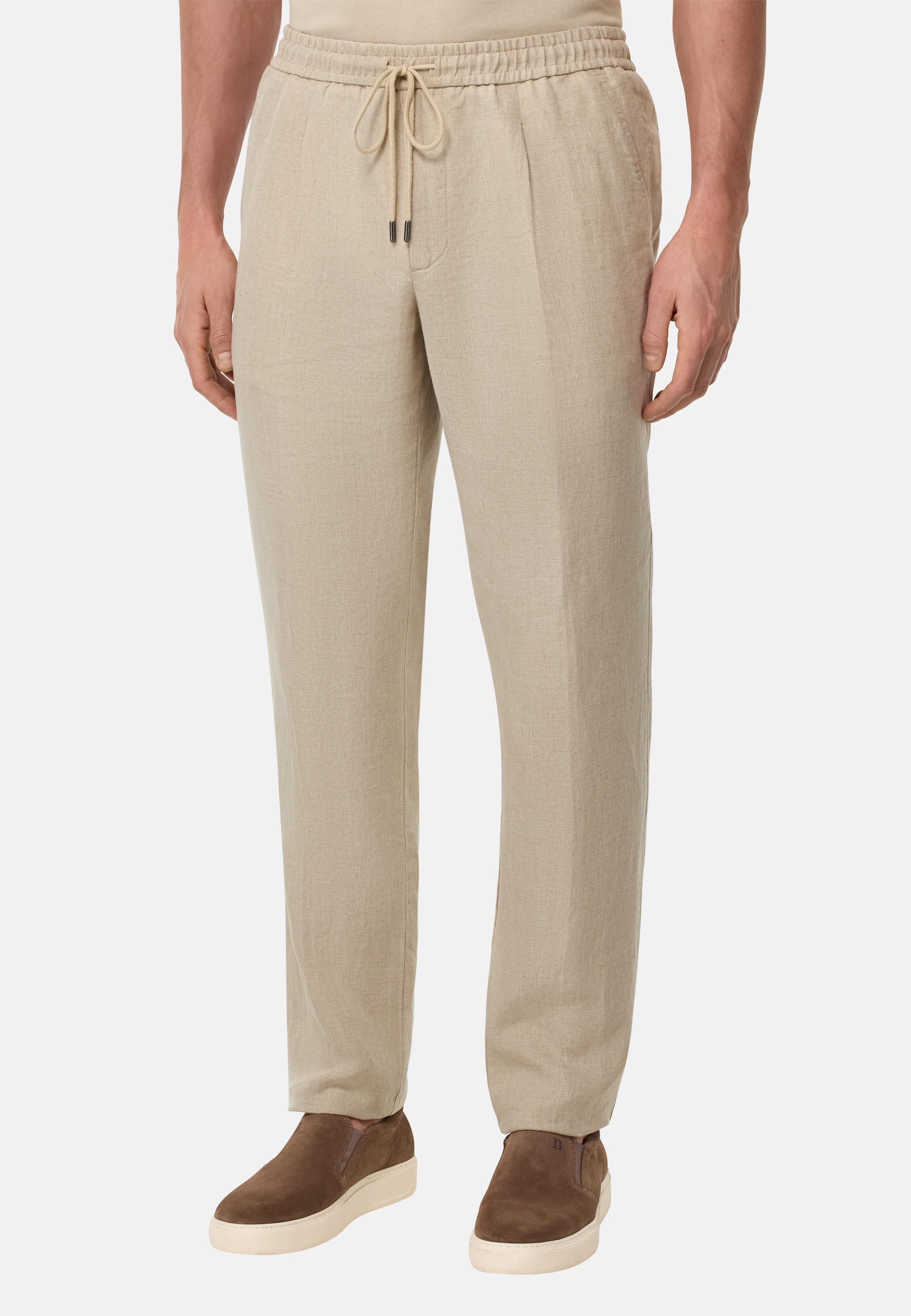 City Linen Trousers Beige, , large image number 1