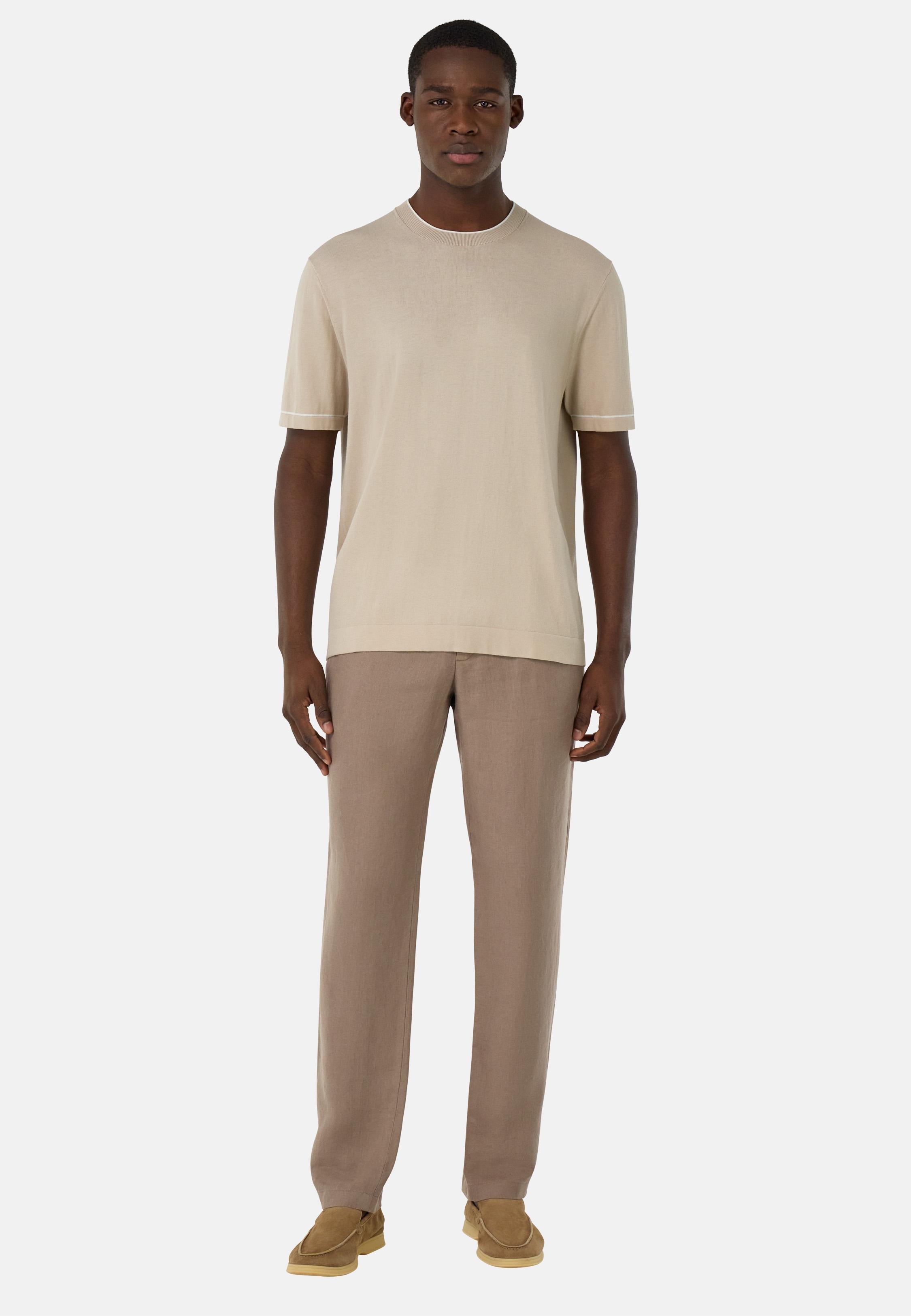 City Linen Trousers Brown, , large image number 0