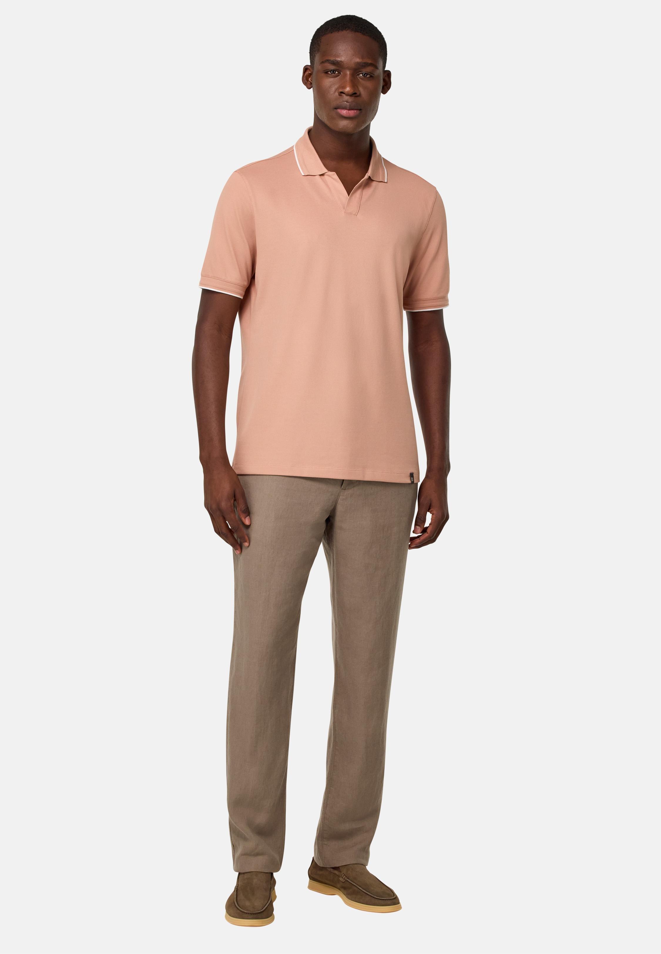 Linen Trousers Brown, , medium