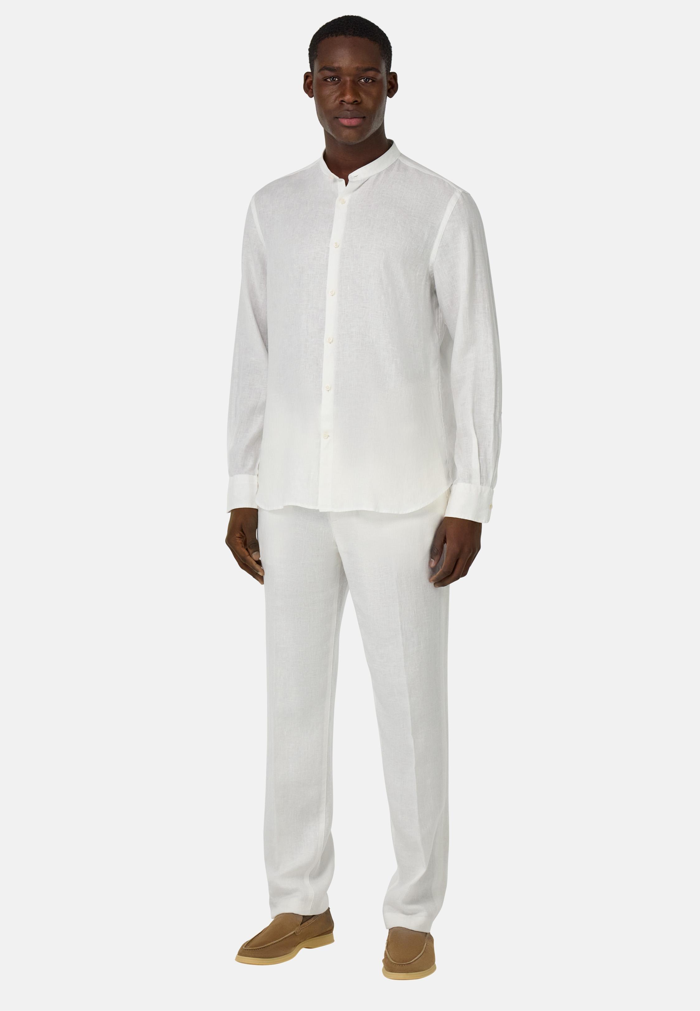 Linen Trousers White, , large image number 0
