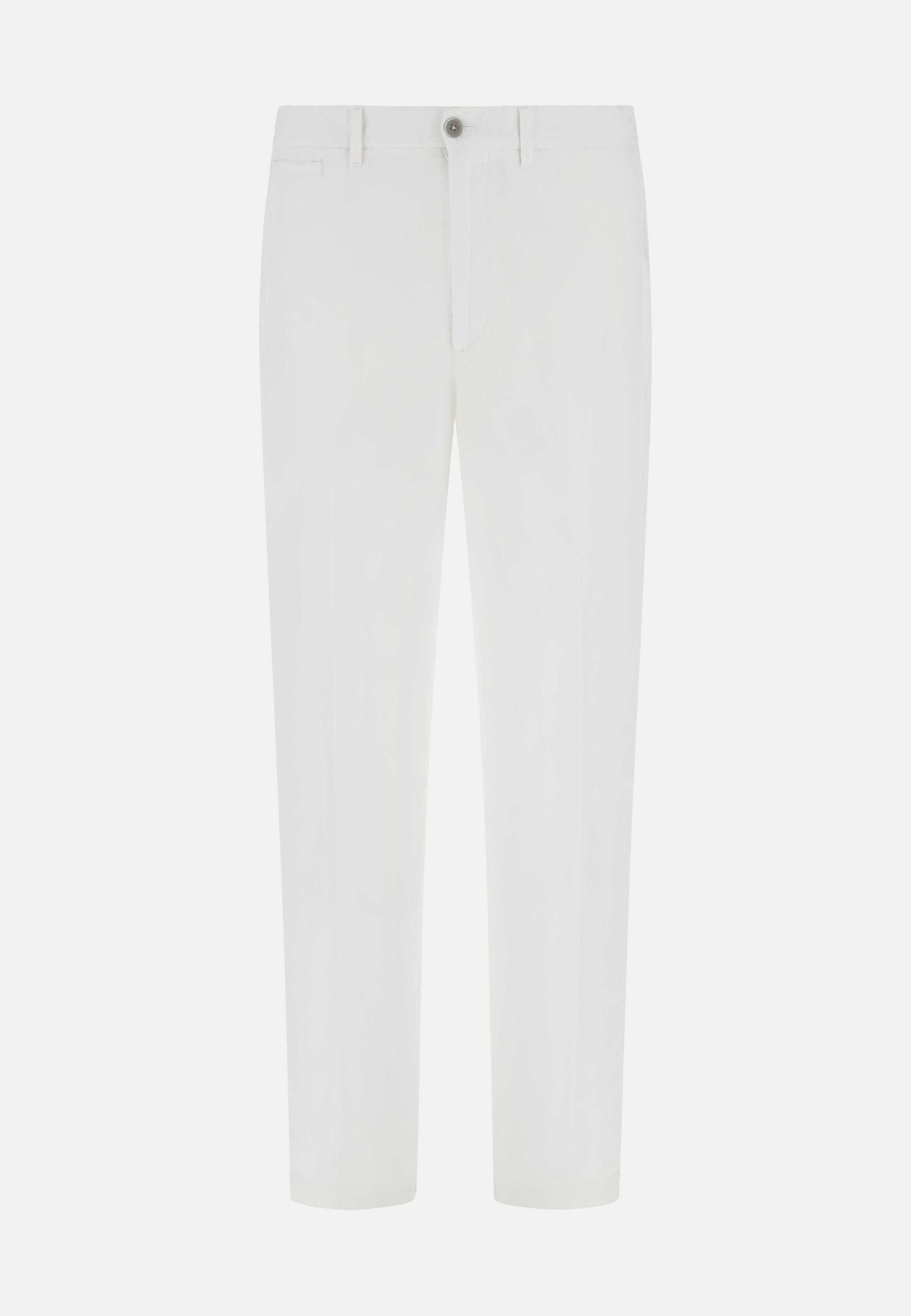Linen Trousers White, , large image number 4