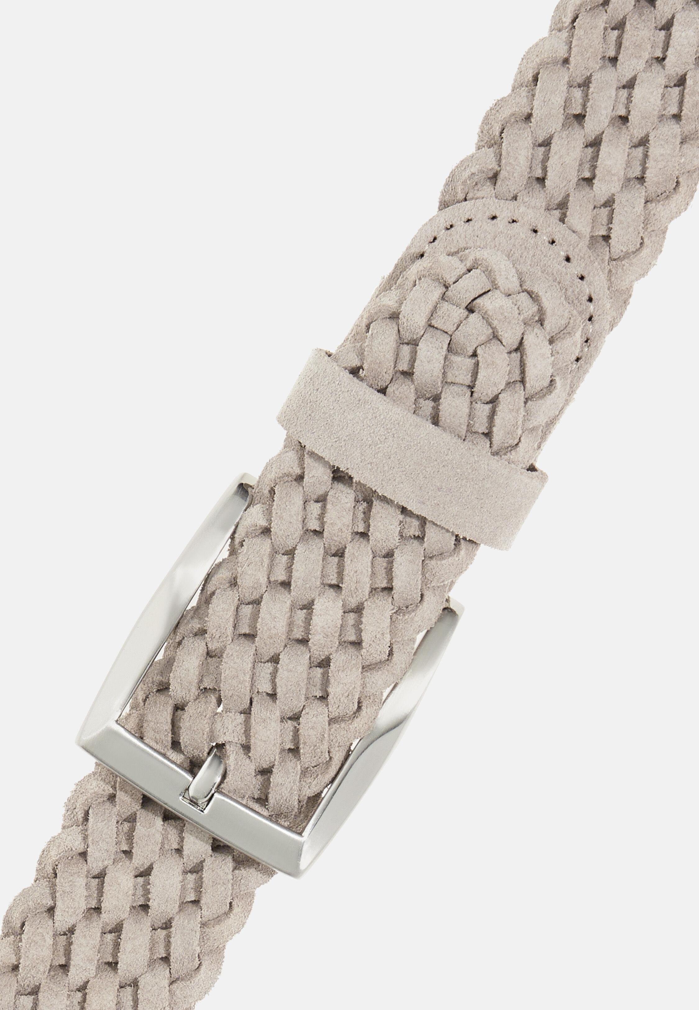 Woven Suede Belt White, 3901_ICE, large image number 3