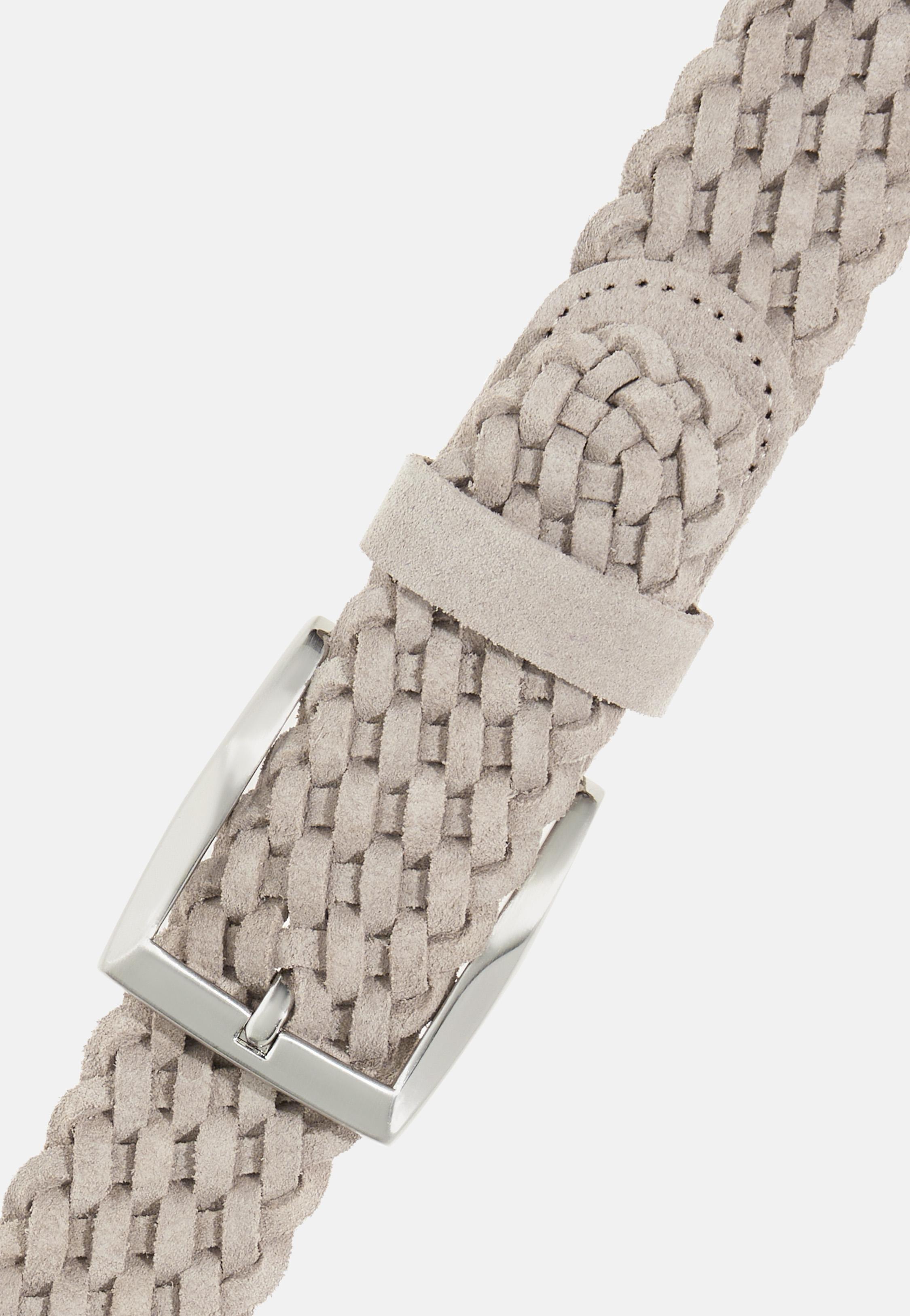 Woven Suede Belt White, 3901_ICE, large image number 4