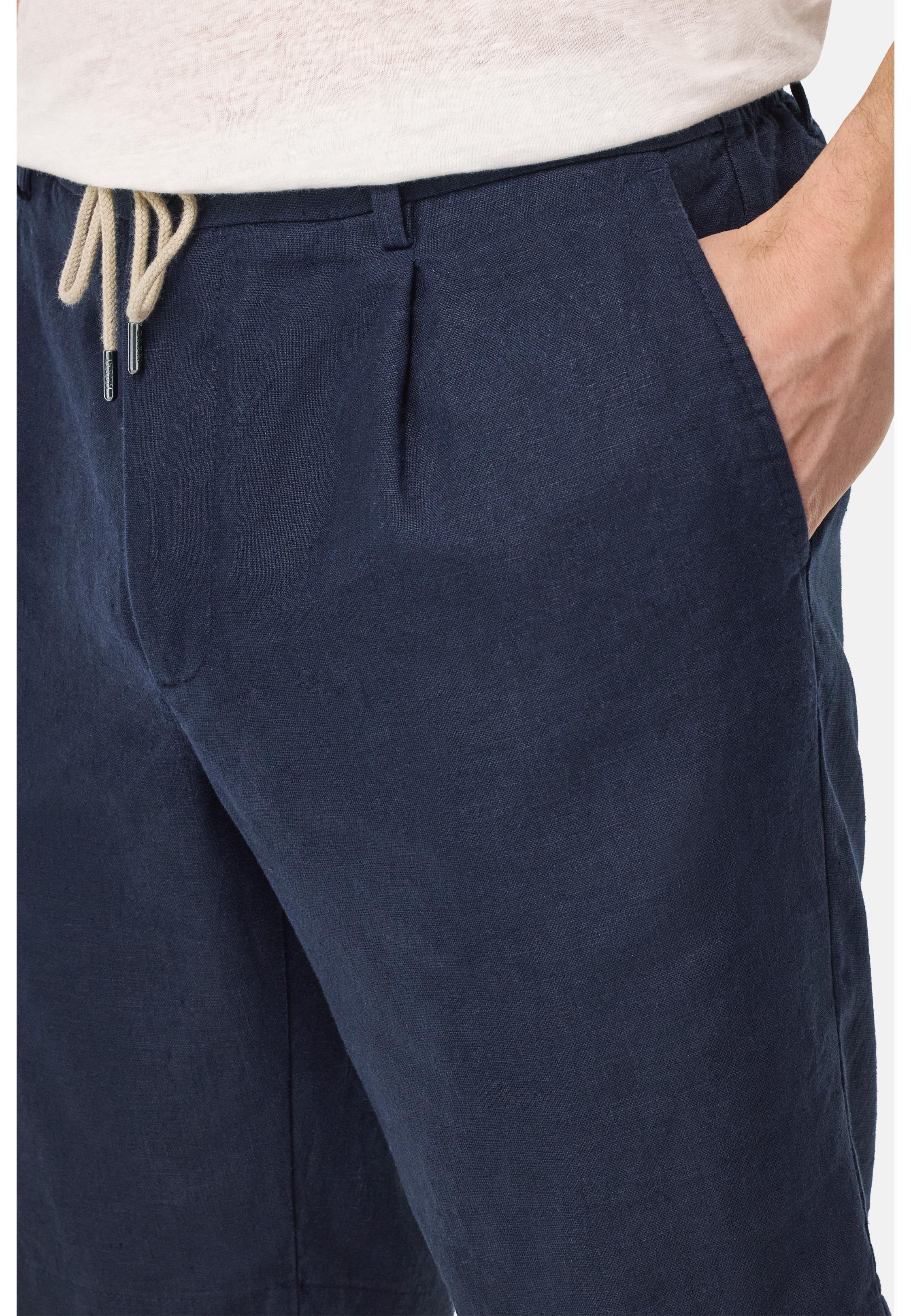 Bermudas in Linen Navy, , large image number 3