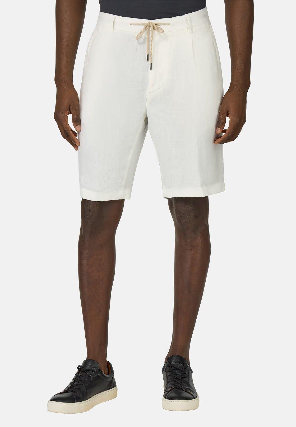 Bermudas in Linen, White, White, large image number 3