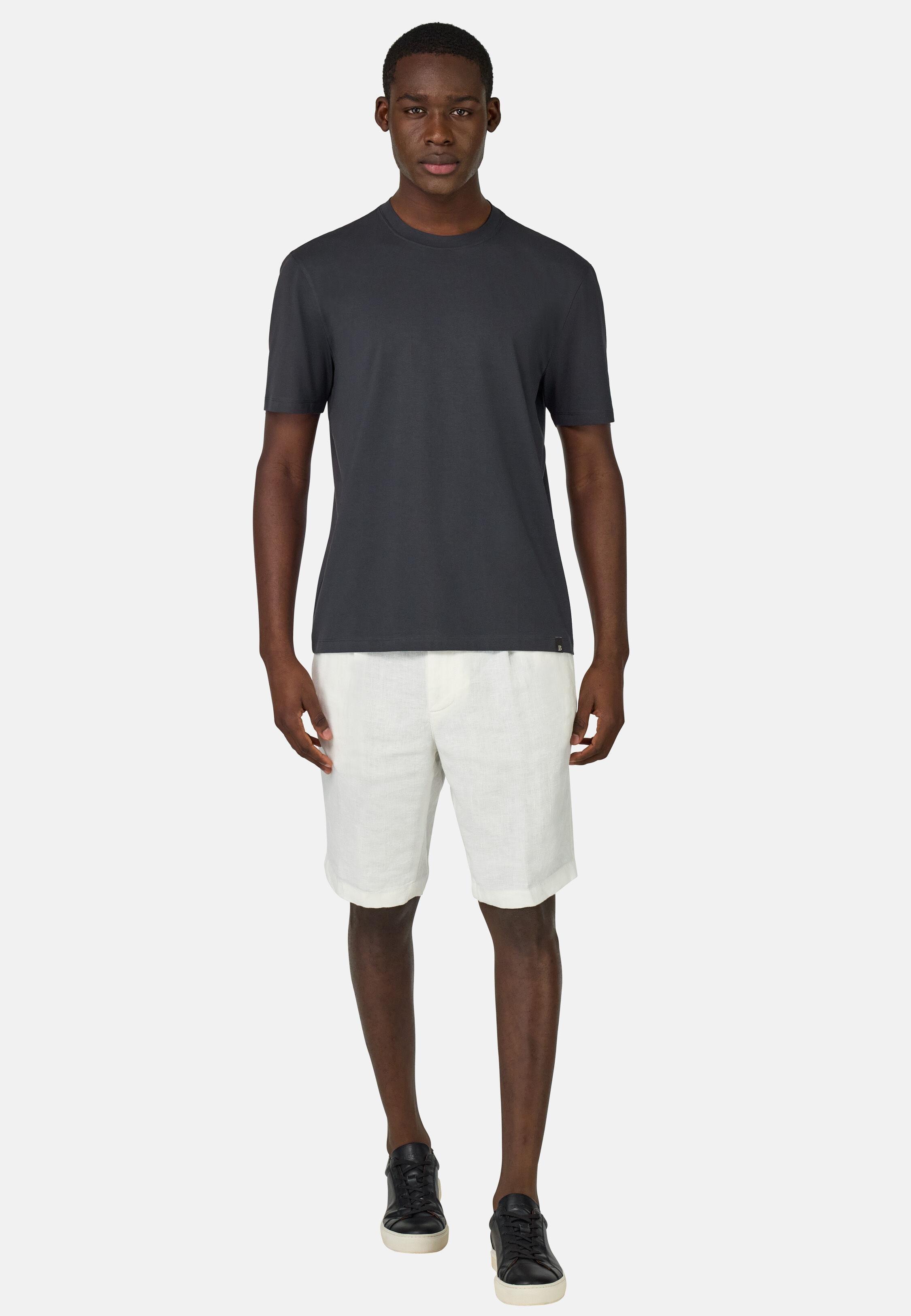 Bermudas in Linen, White, White, large image number 4