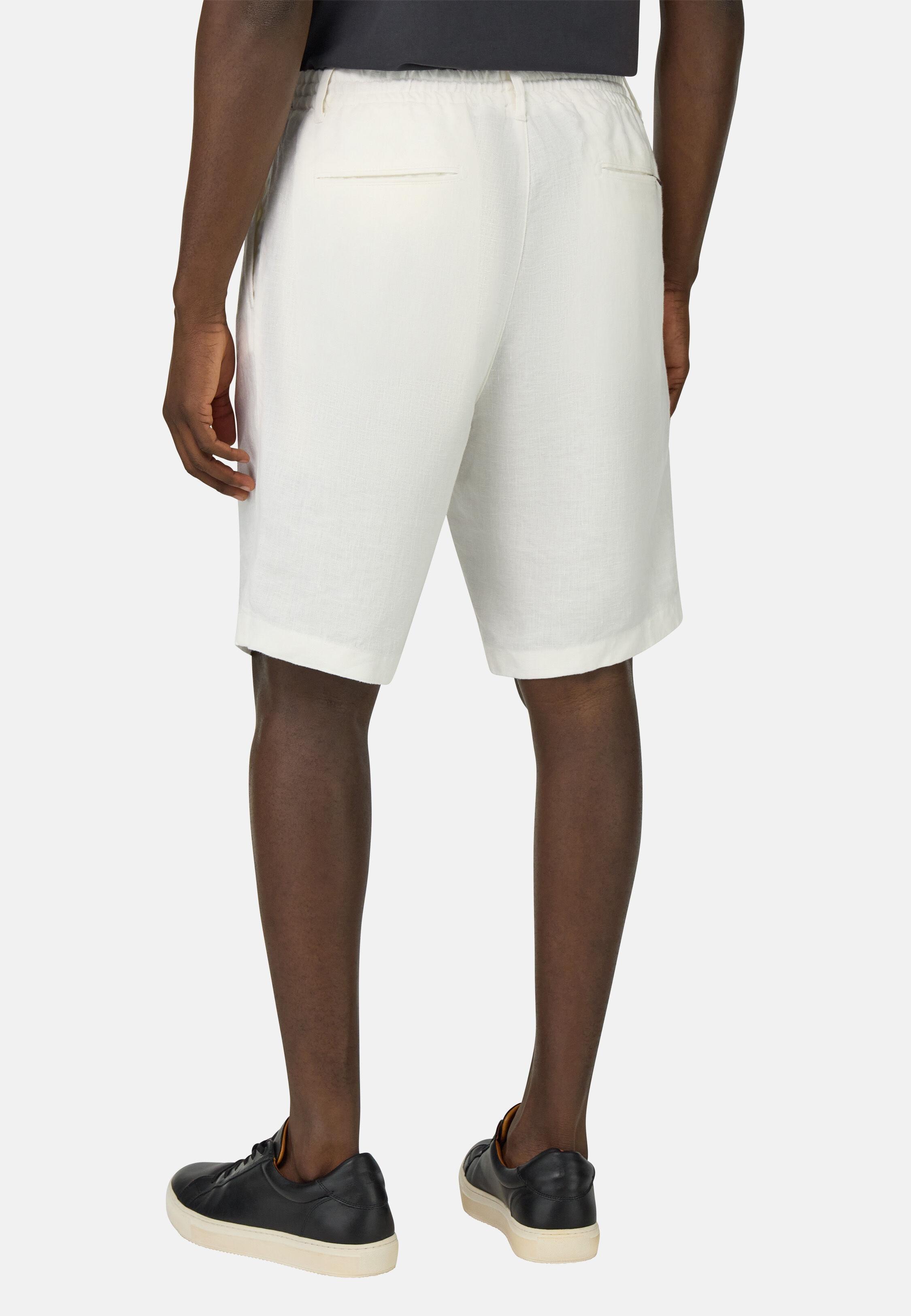 Bermudas in Linen, White, White, large image number 6